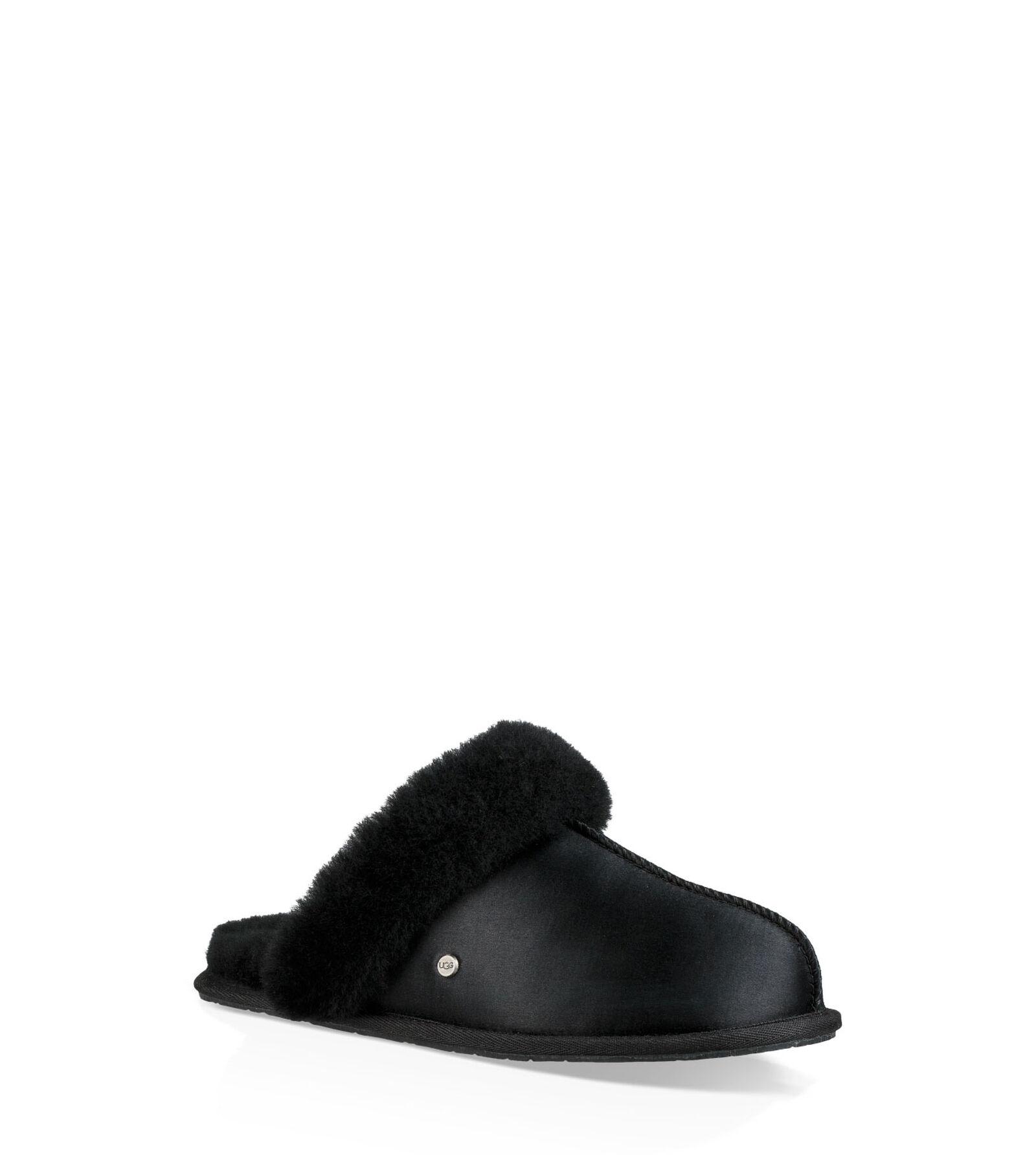 UGG Scuffette Ii Satin Slipper Scuffette Ii Satin Slipper in Black - Lyst