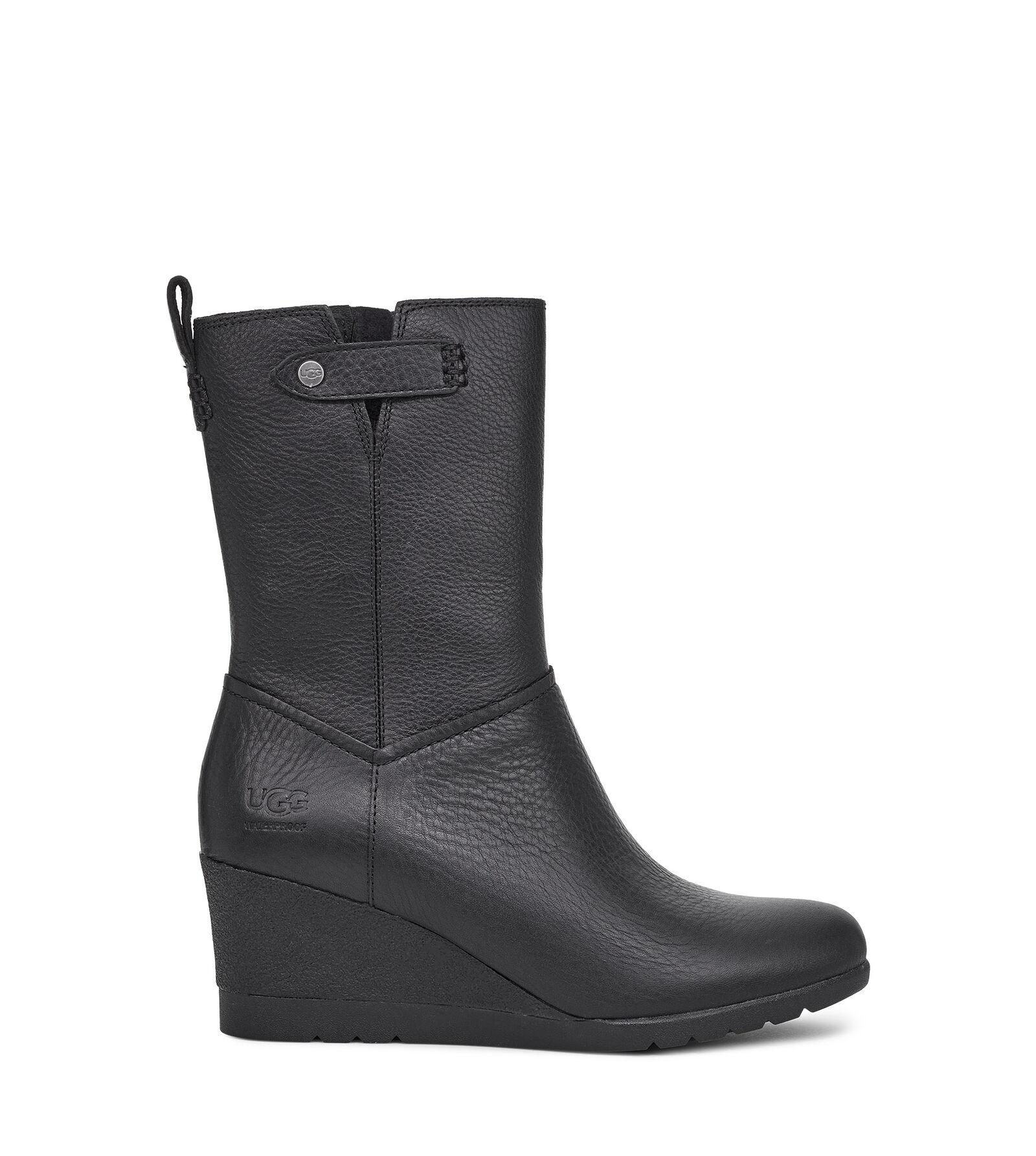 UGG Leer Potrero Laarzen in het Zwart - Lyst