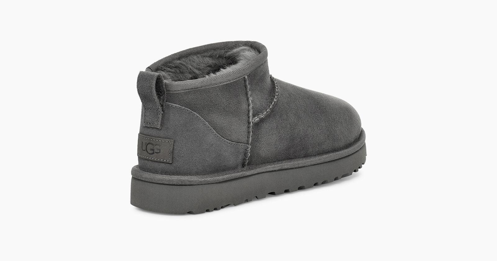 UGG Leather Classic Ultra Mini in Grey (Gray) - Save 46% | Lyst