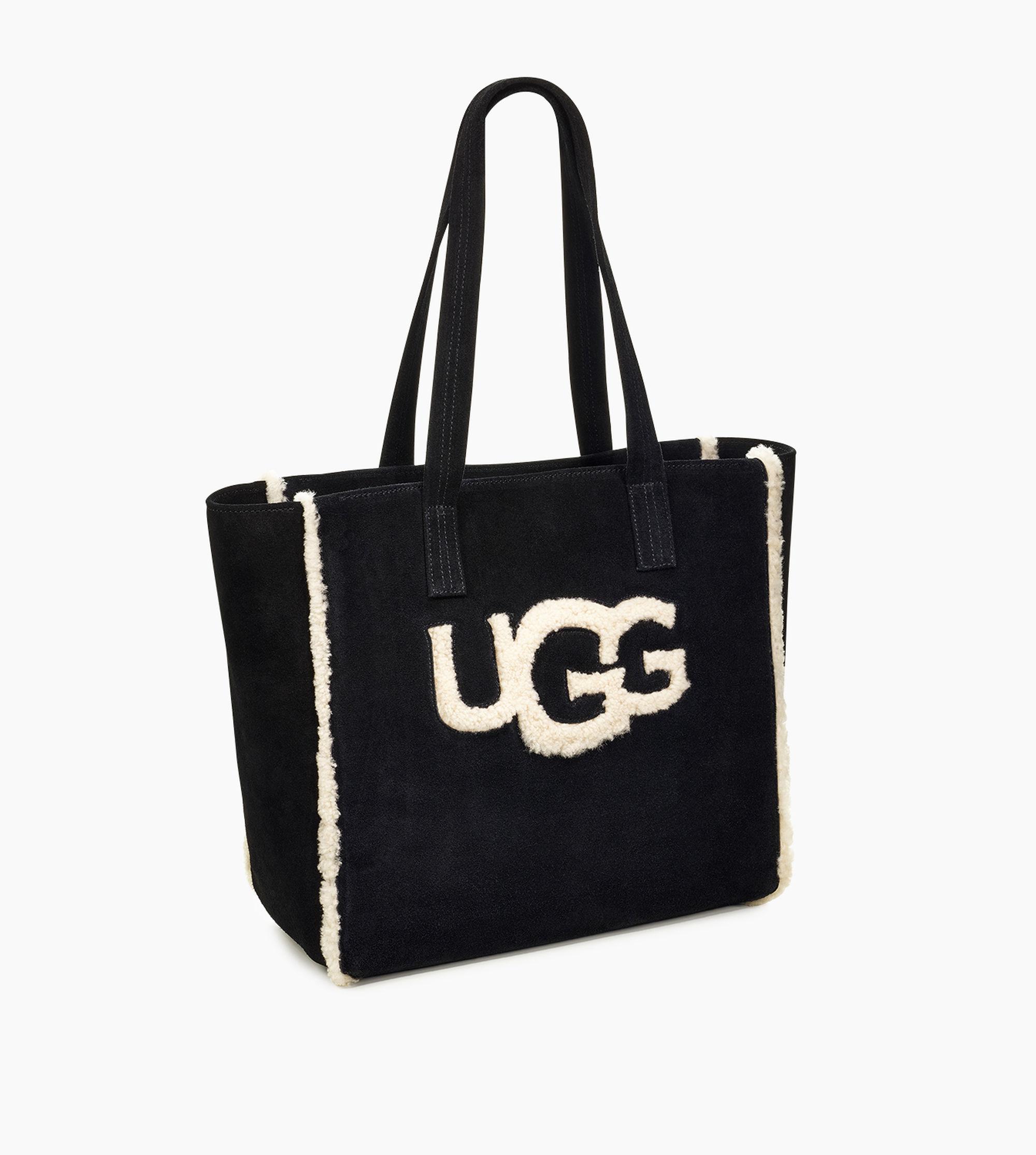 UGG Suede Alina East/west Tote Sheepskin (black) Tote Handbags Lyst