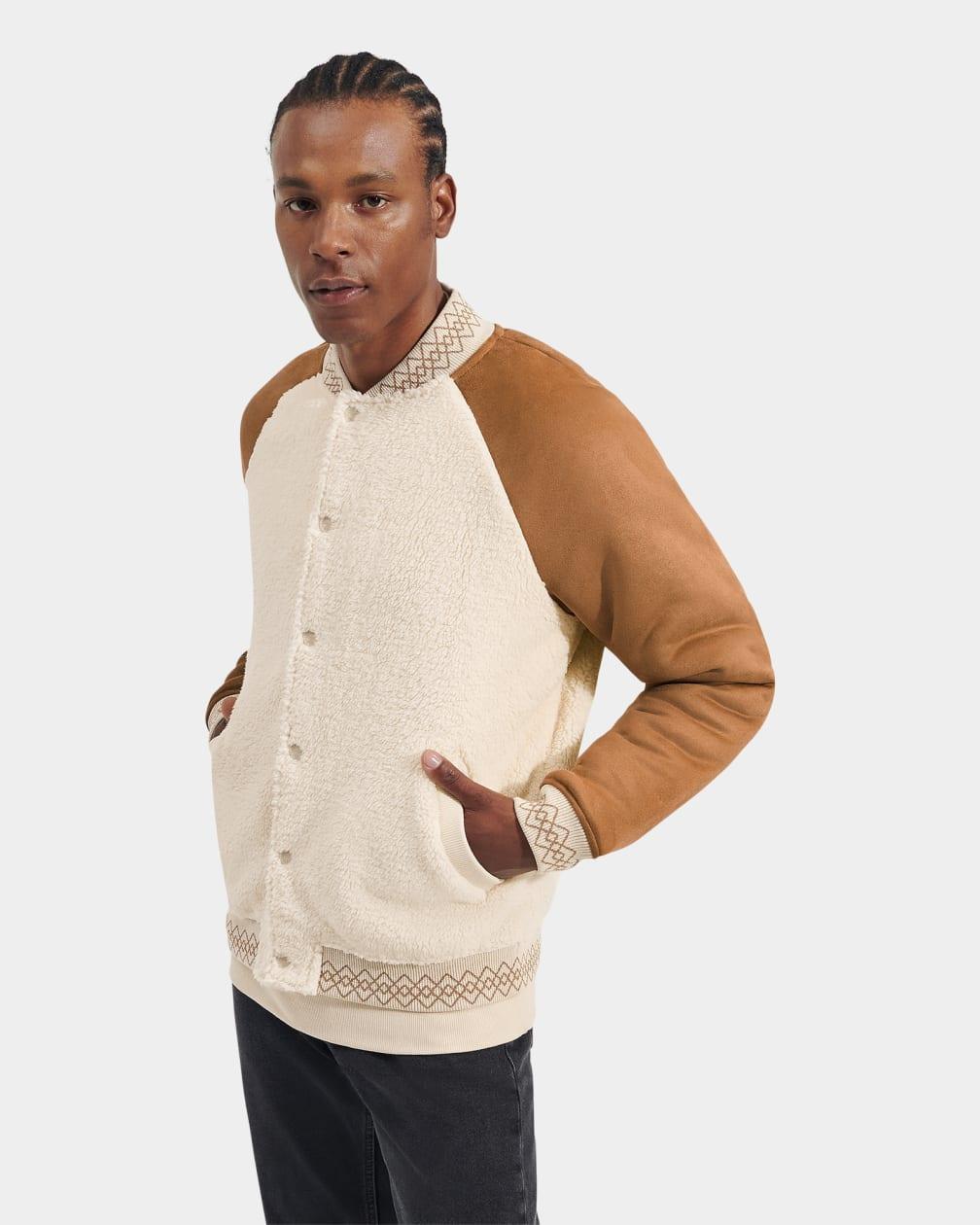 UGG Tasman Varsity Jacket Tasman Varsity Jacket in Natural | Lyst