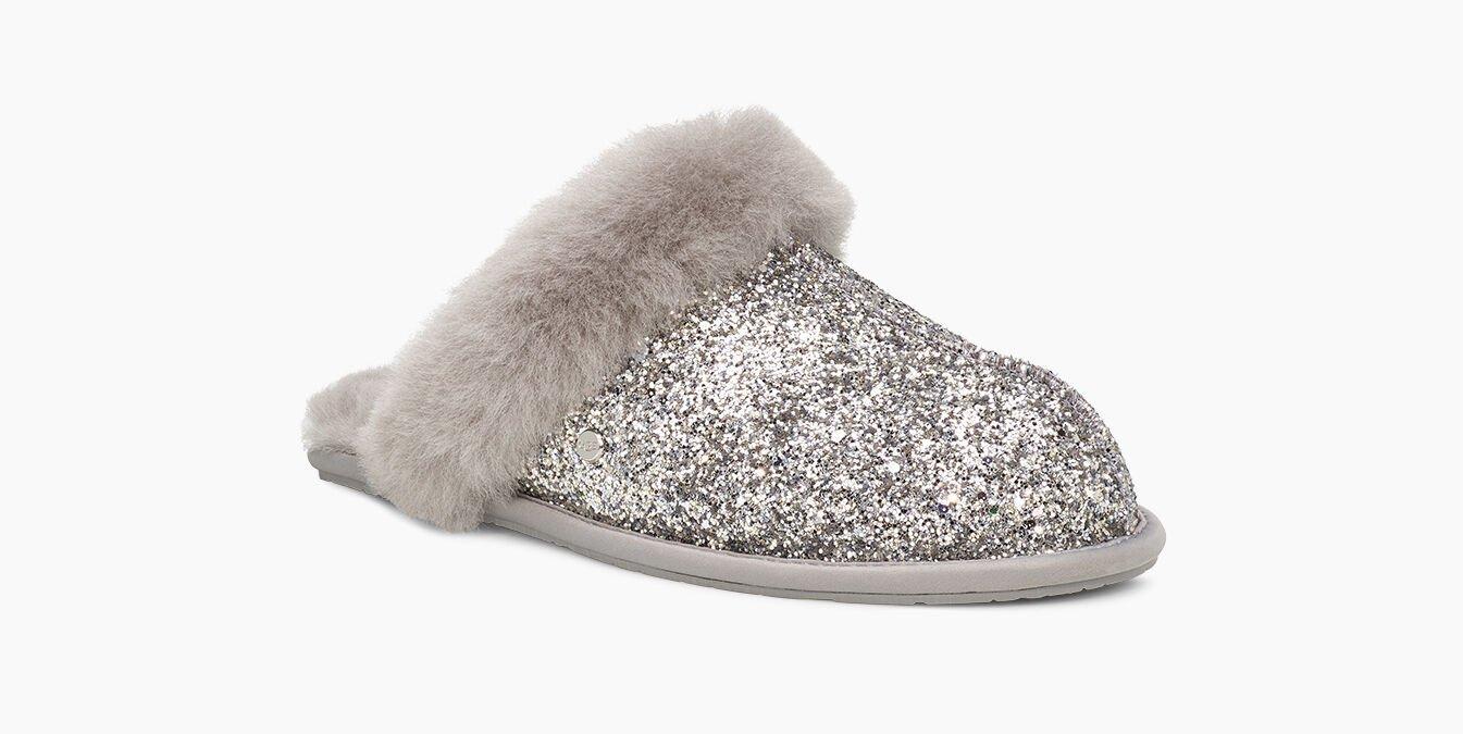 silver ugg slippers