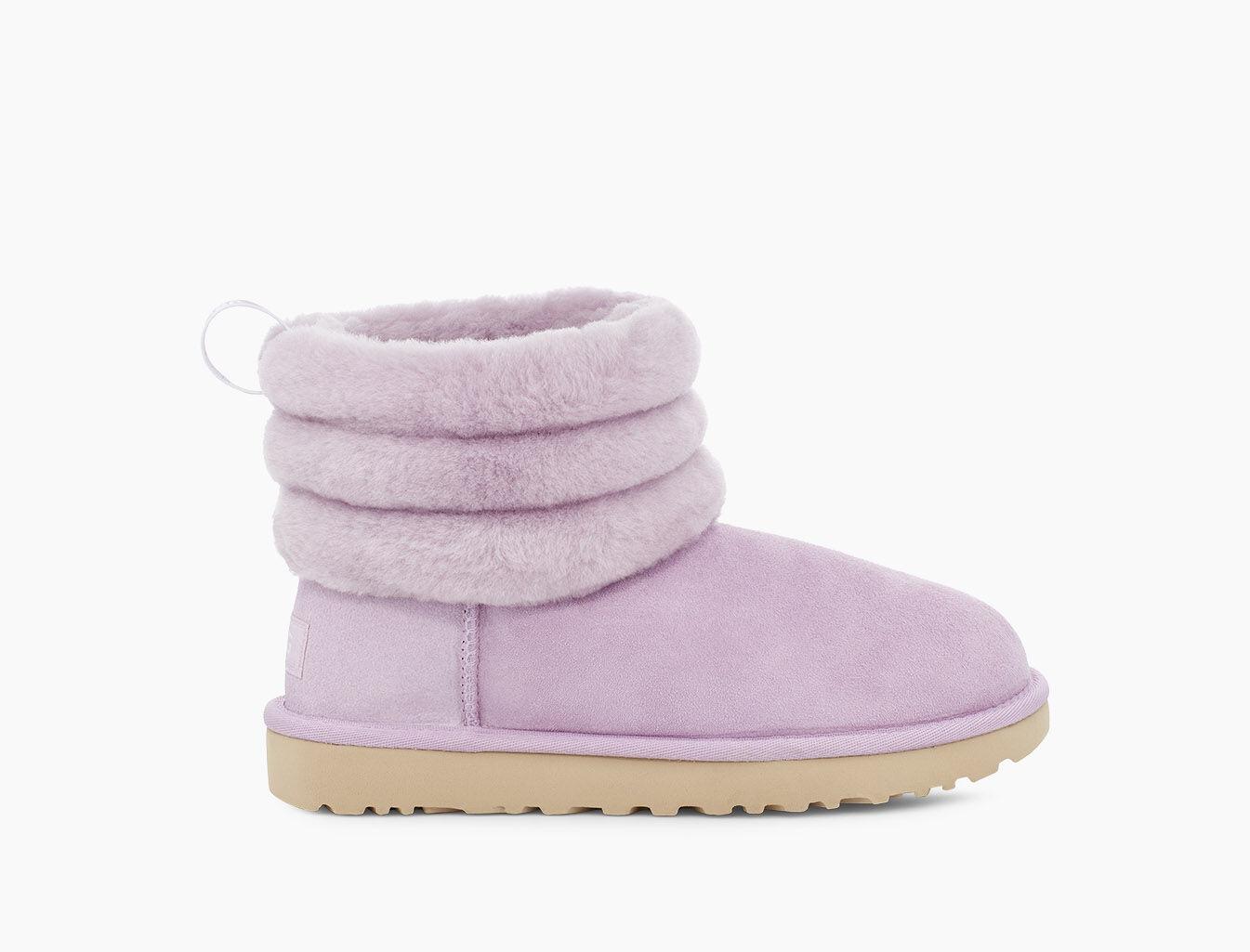 UGG Fluff Mini Quilted in Purple | Lyst