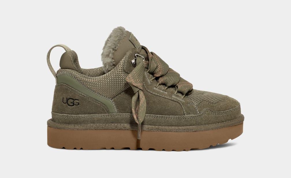 UGG Lowmel Canvas suede recycled Materials Sneakers in Green Lyst UK