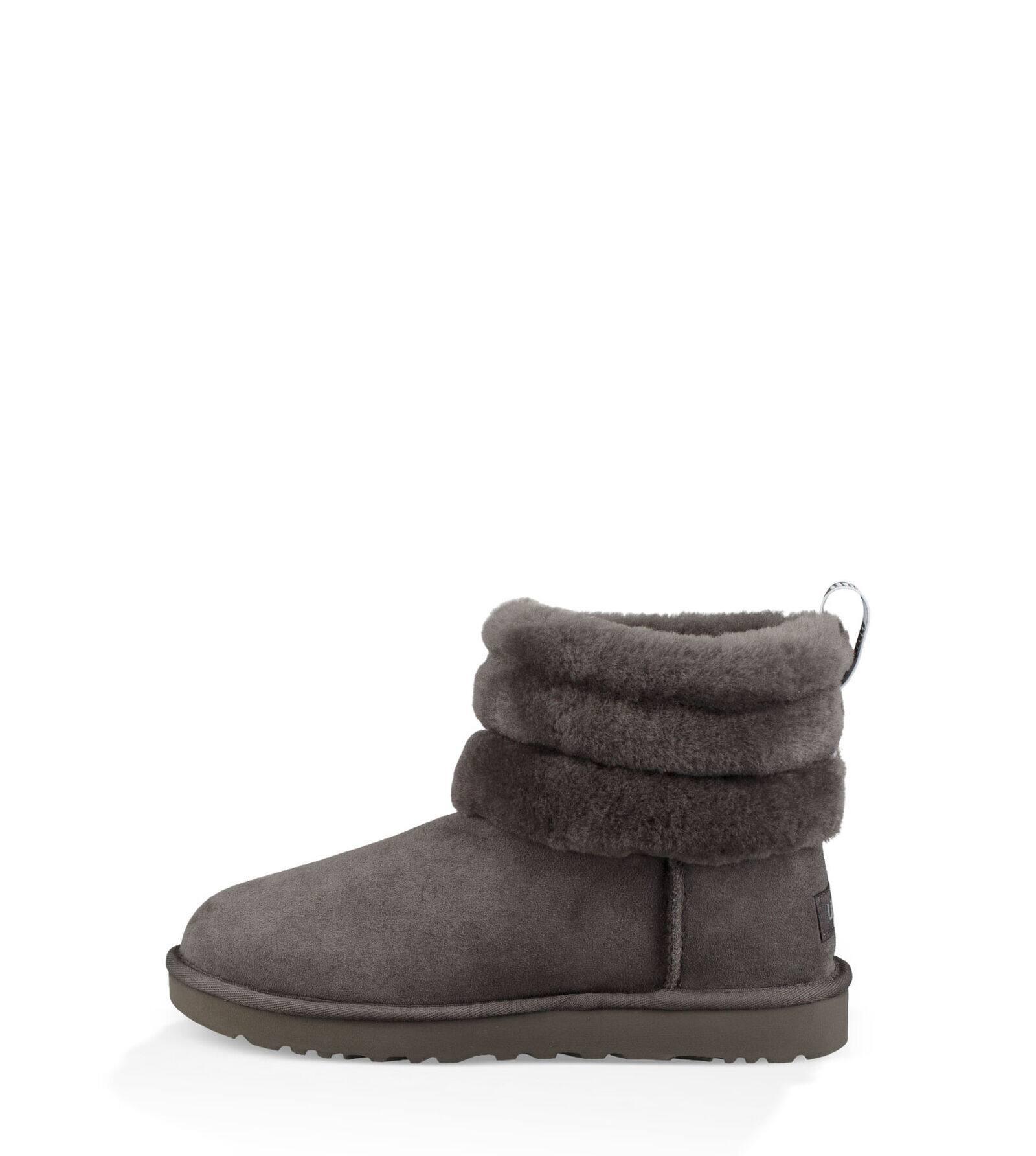 ugg fluff mini quilted noir