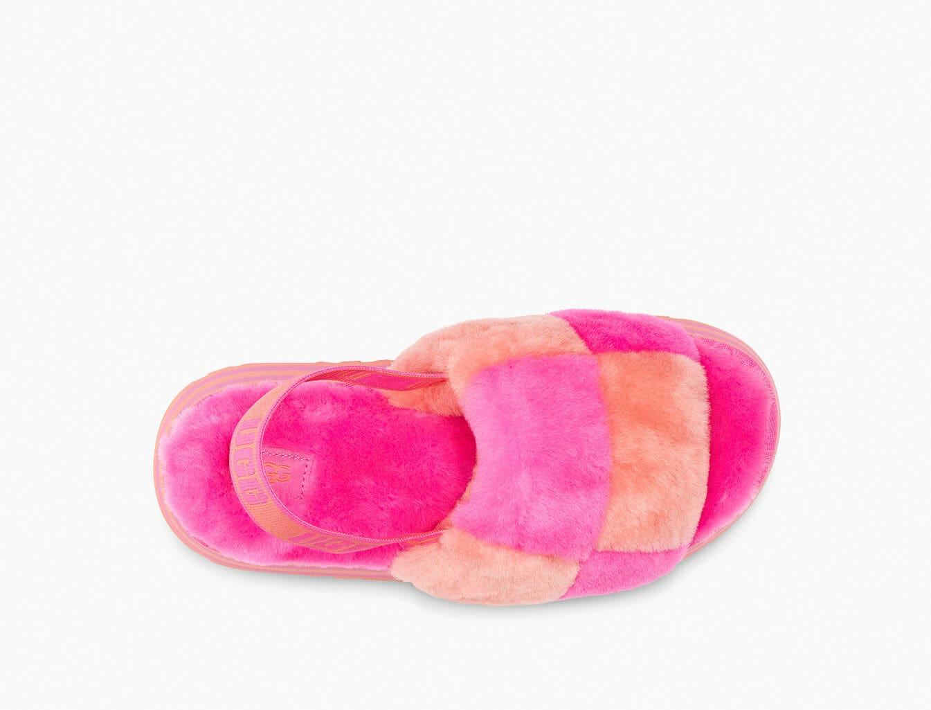 UGG Wool Disco Checker Slide in Pink - Lyst