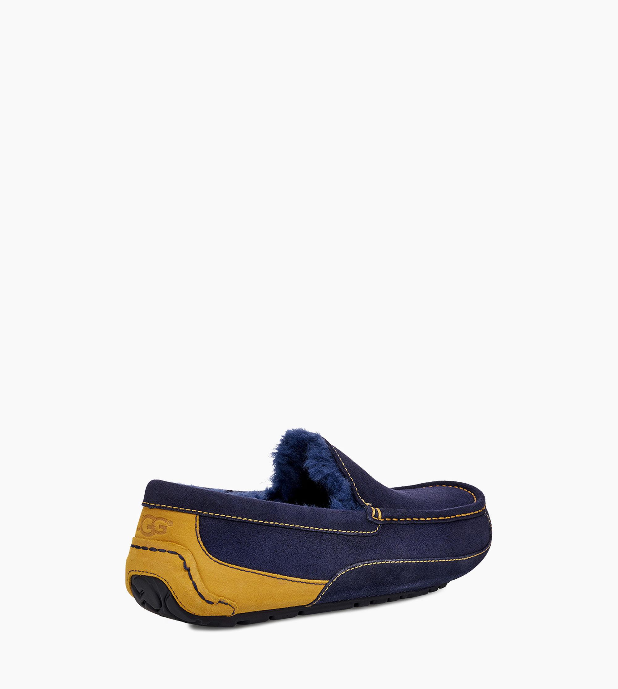 ugg navy ascot slippers