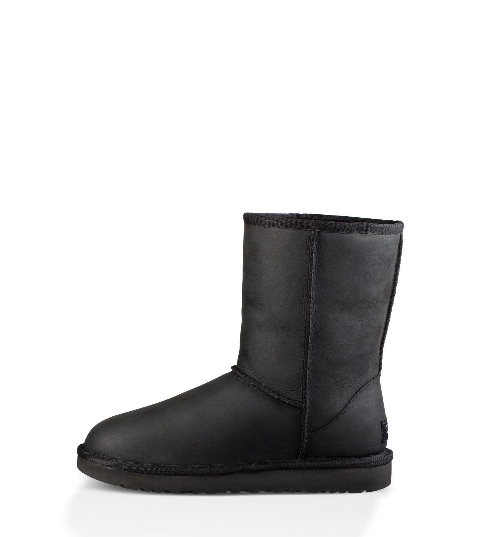short leather ugg boots