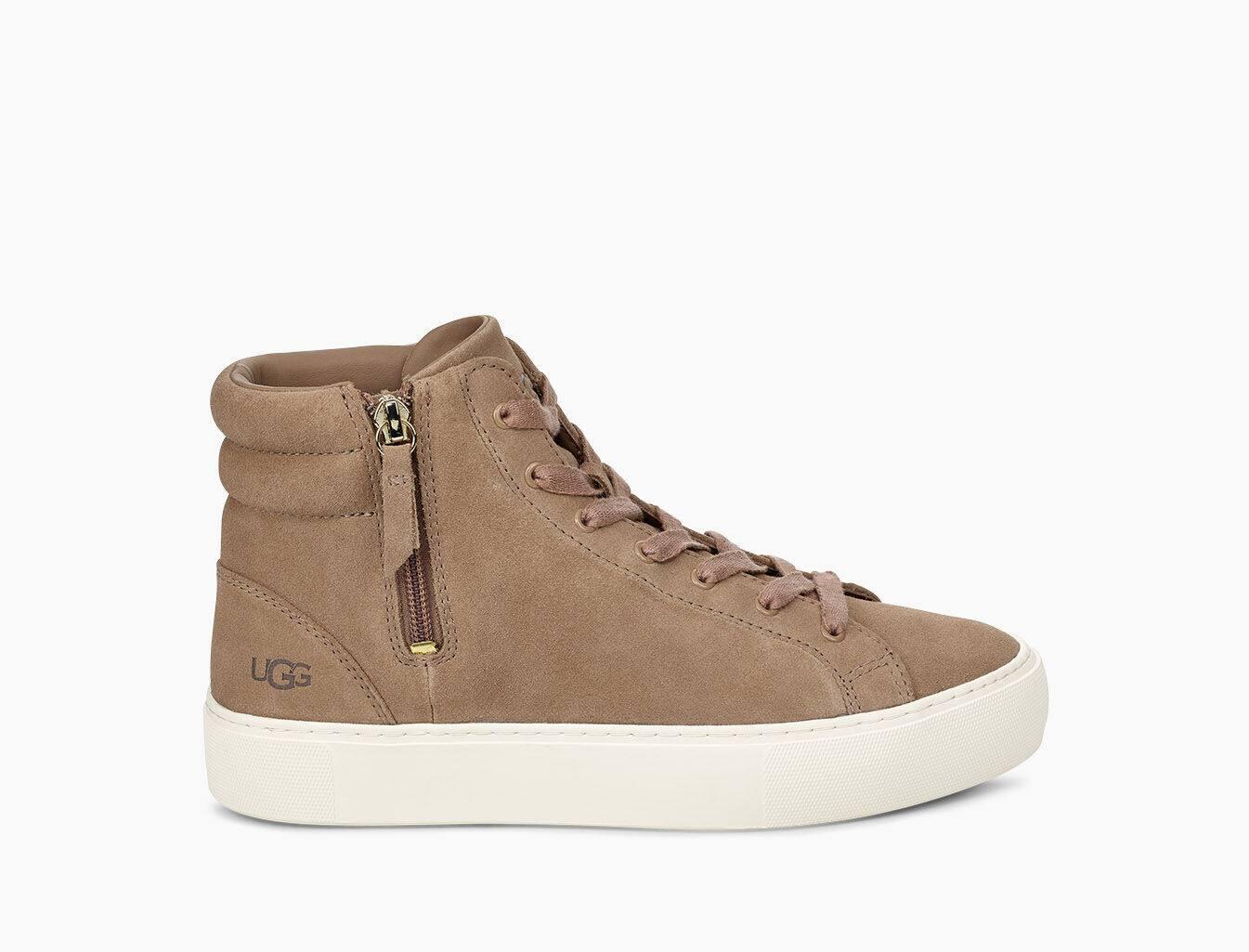 UGG Olli Leather High-top Sneakers in Brown - Save 54% - Lyst