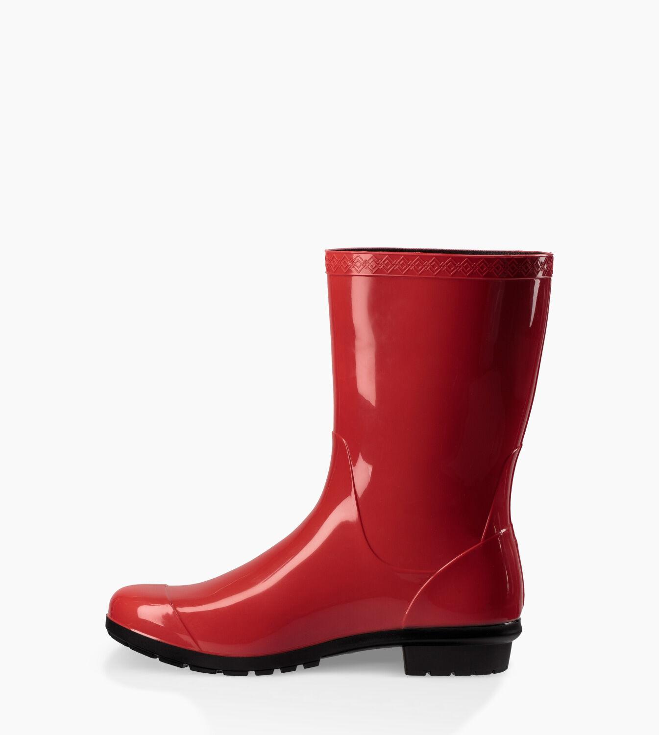 red ugg rain boots