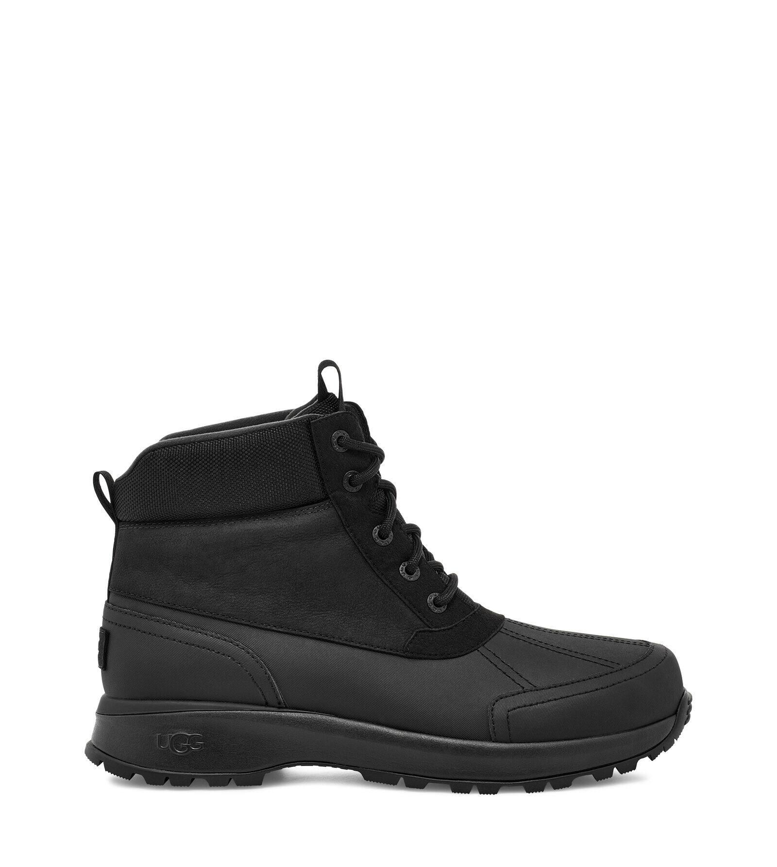 ugg black emmett boot mid boots