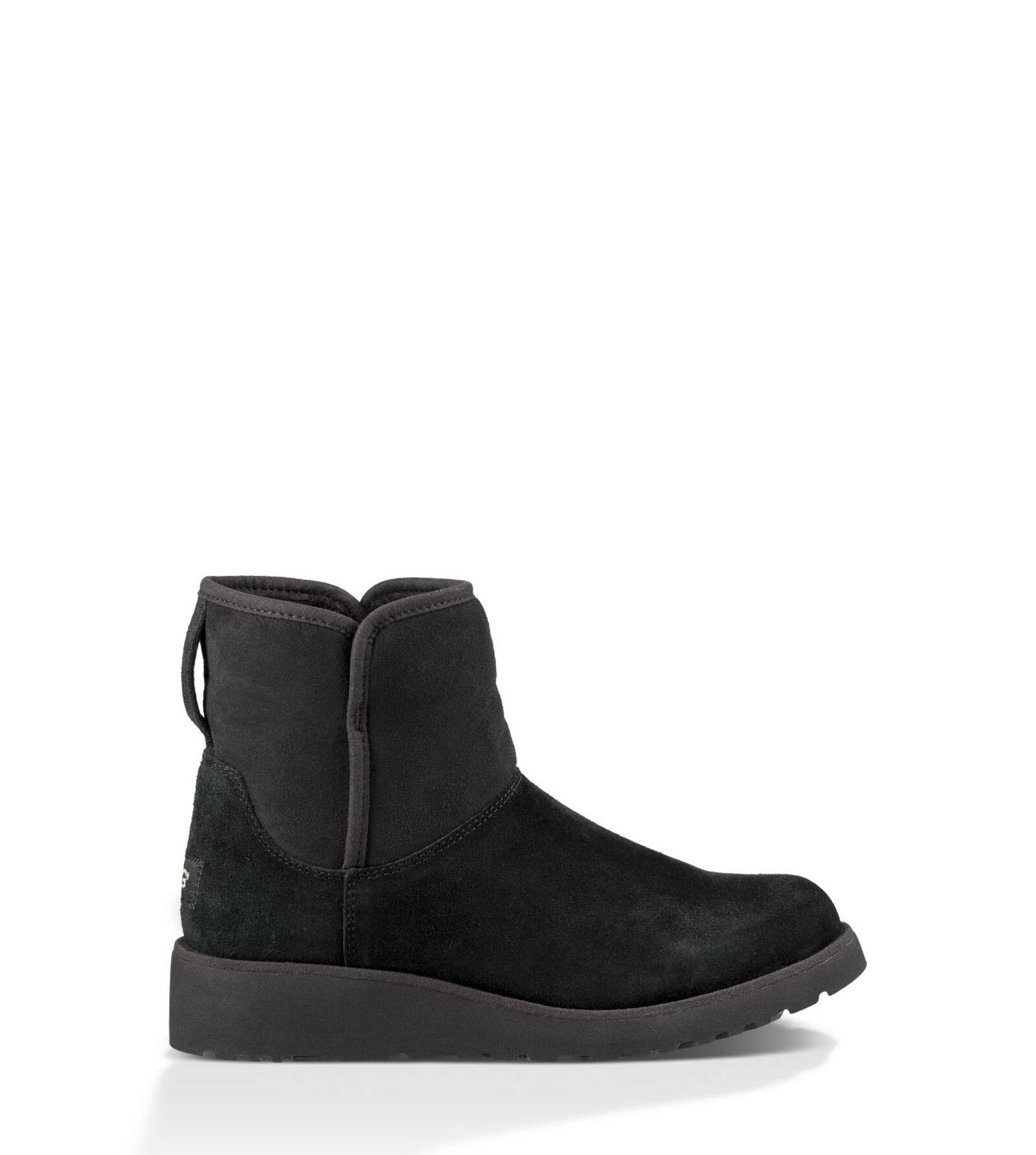 ugg black kristin wedge mini boot