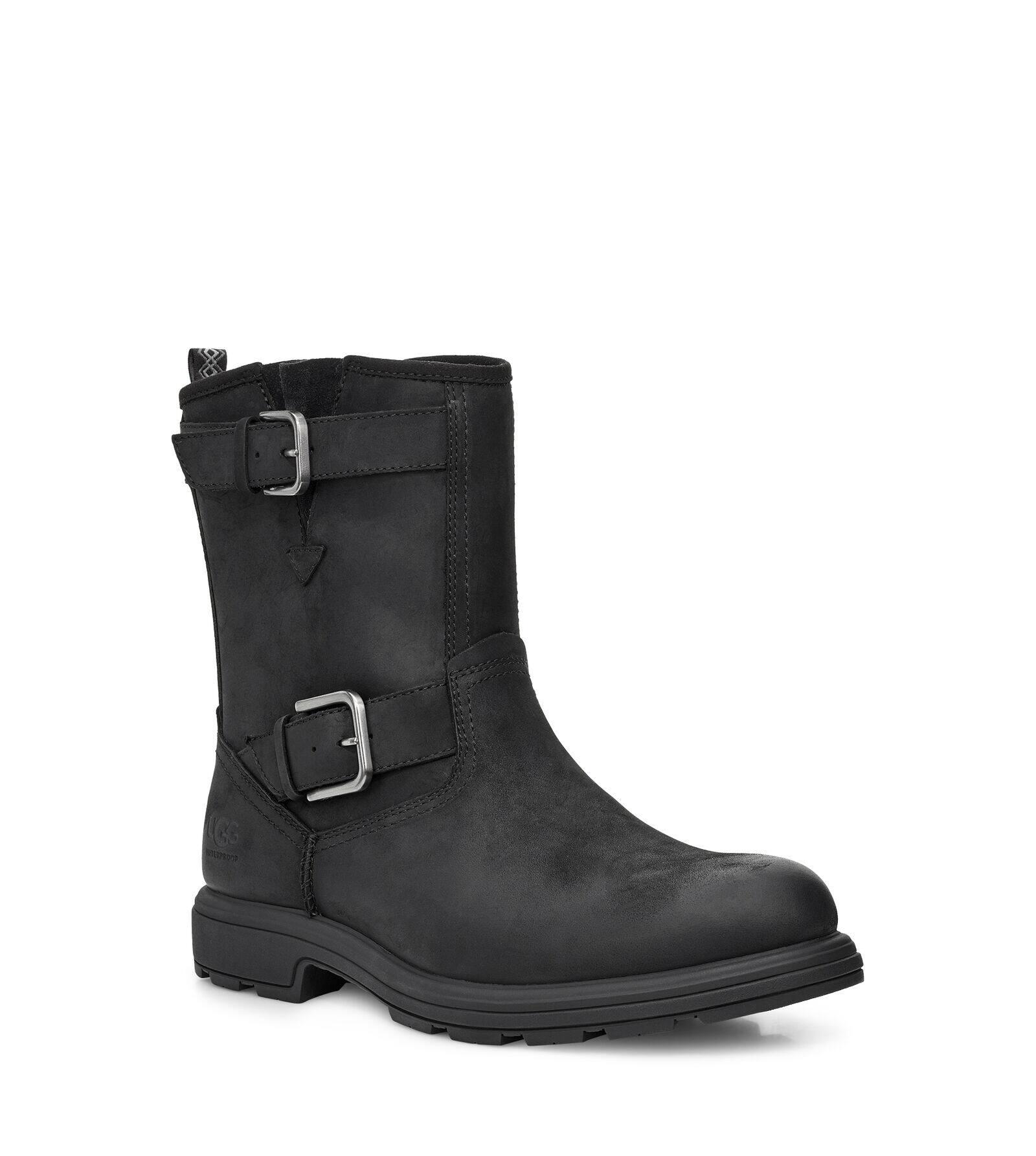 UGG Biltmore Moto Leather Boot in Black for Men | Lyst