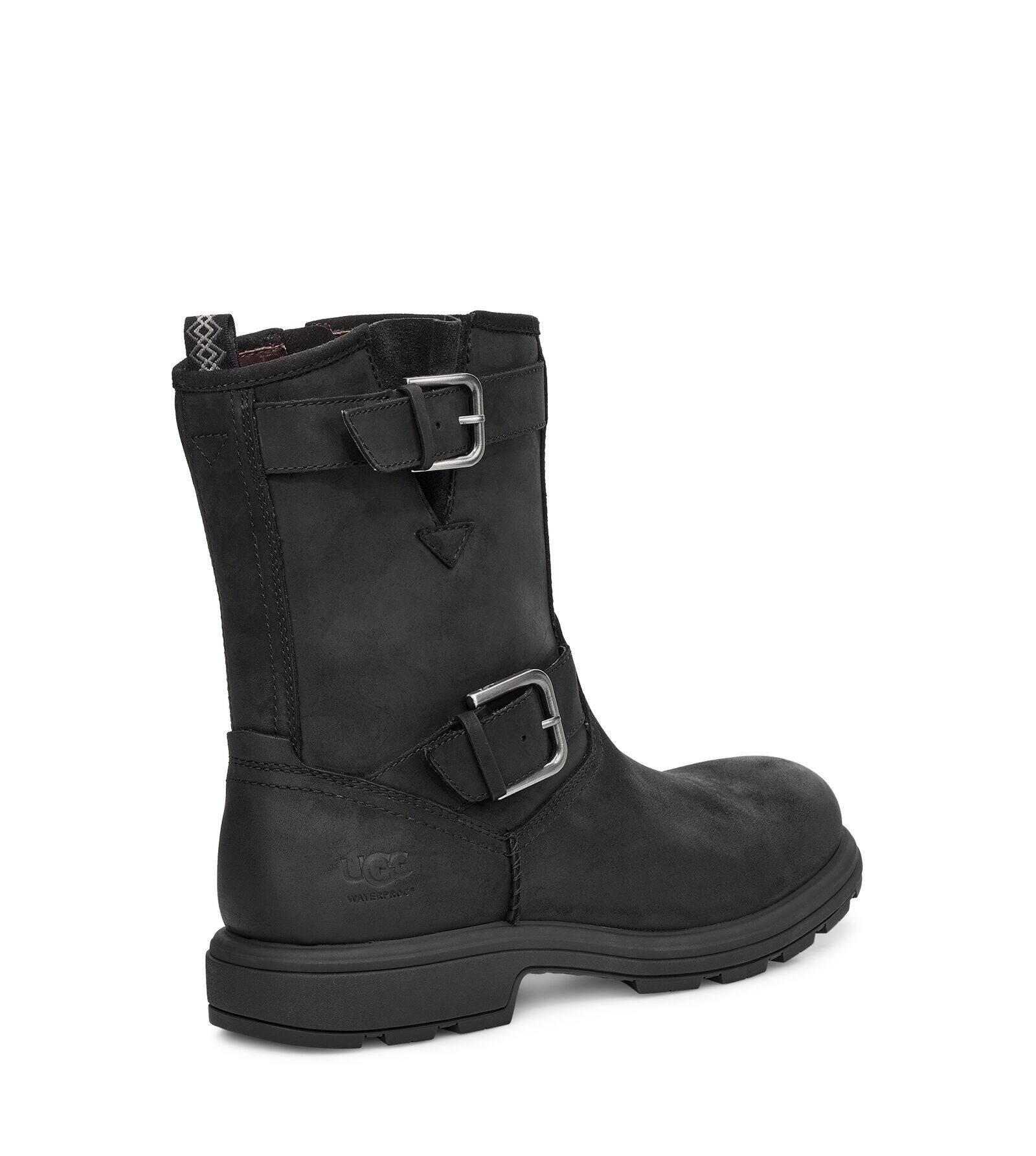 UGG Biltmore Moto Leather Boot in Black for Men | Lyst