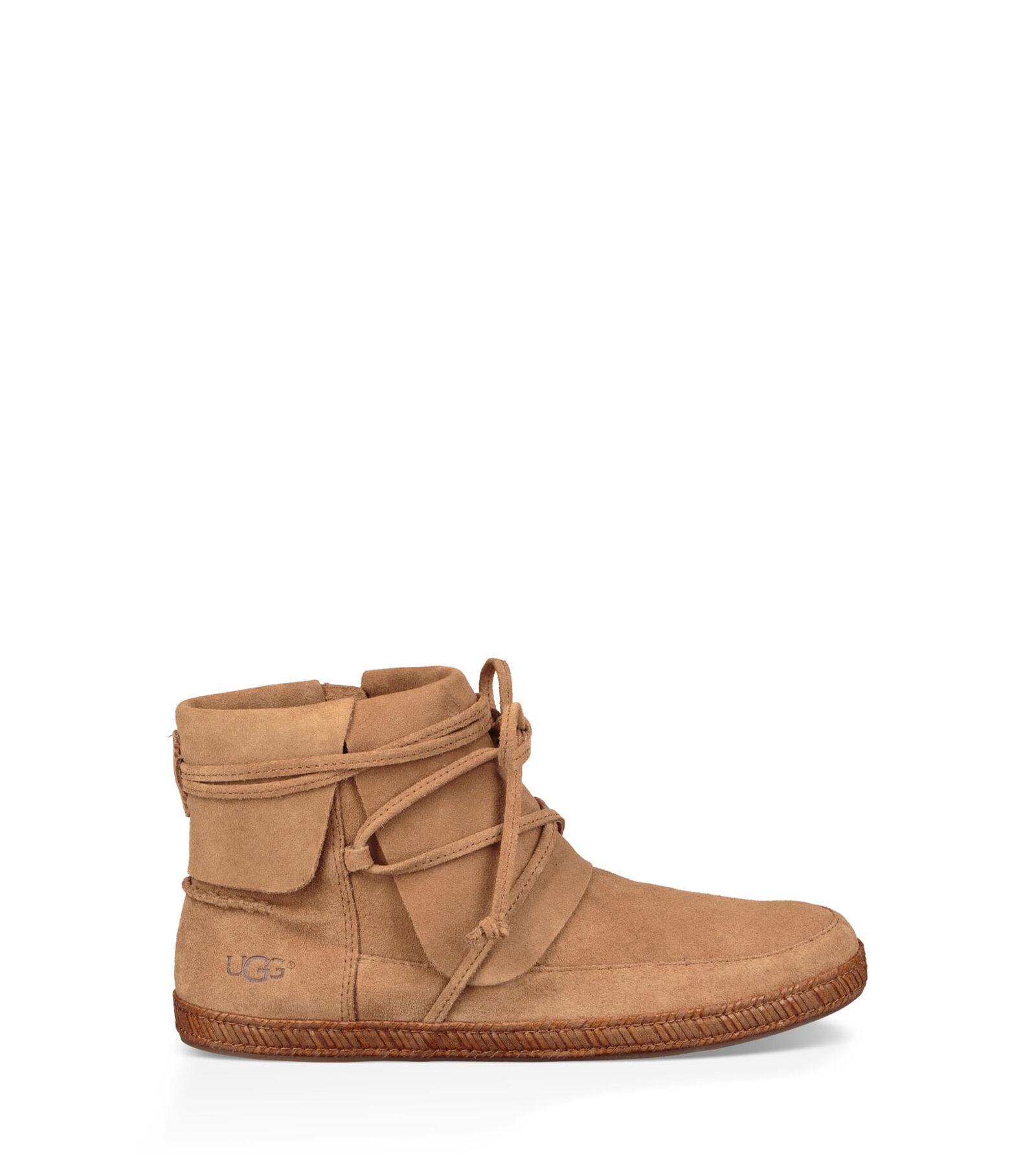 UGG Reid Moc Suede Boots in Chestnut (Brown) - Lyst