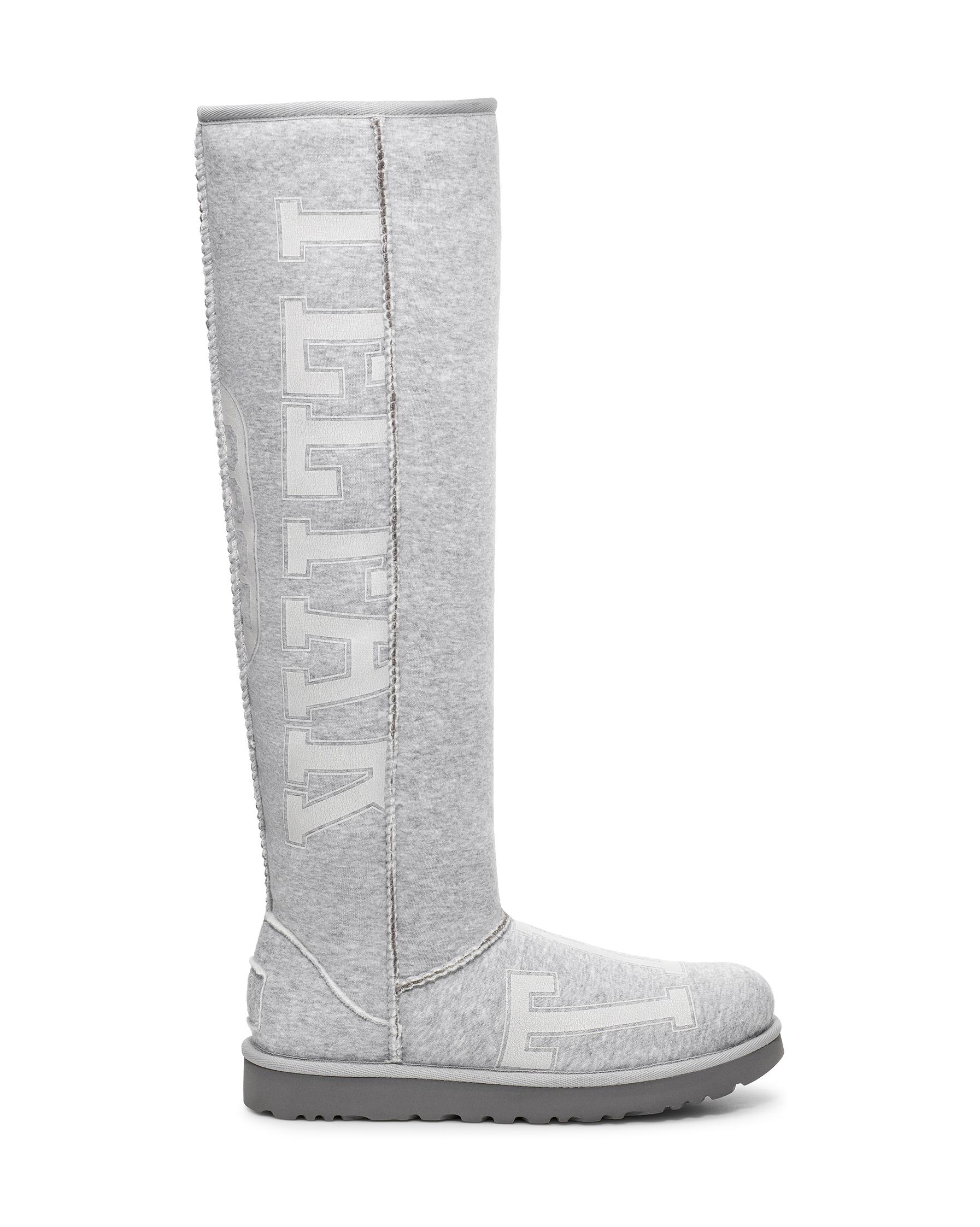 grey boots tall
