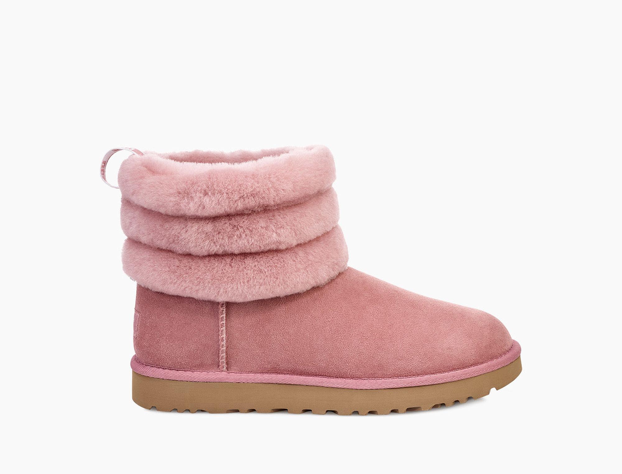 ugg classic mini fluff quilted boot lantana
