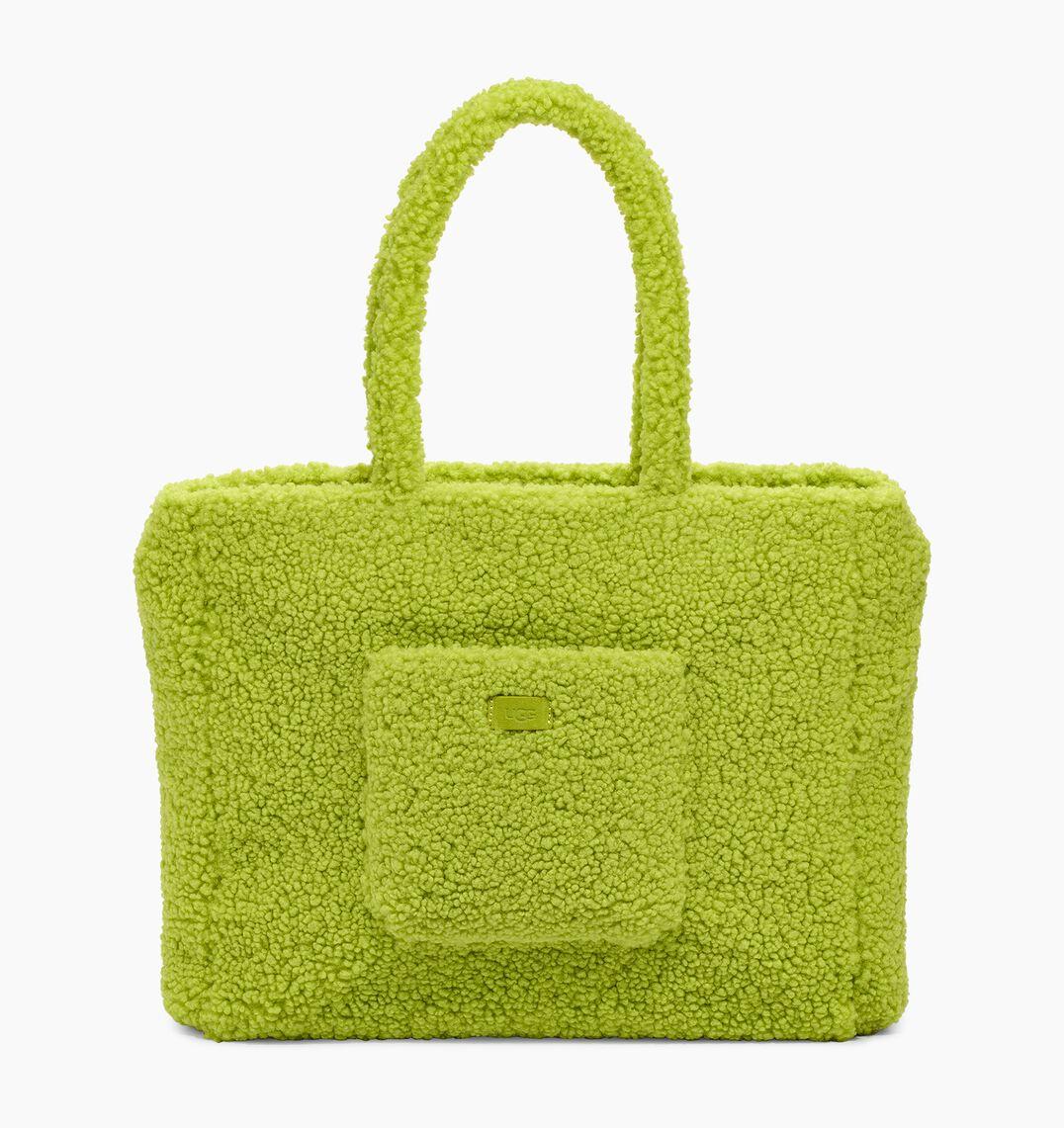 UGG Adrina Sherpa Tote Bag in Green | Lyst UK