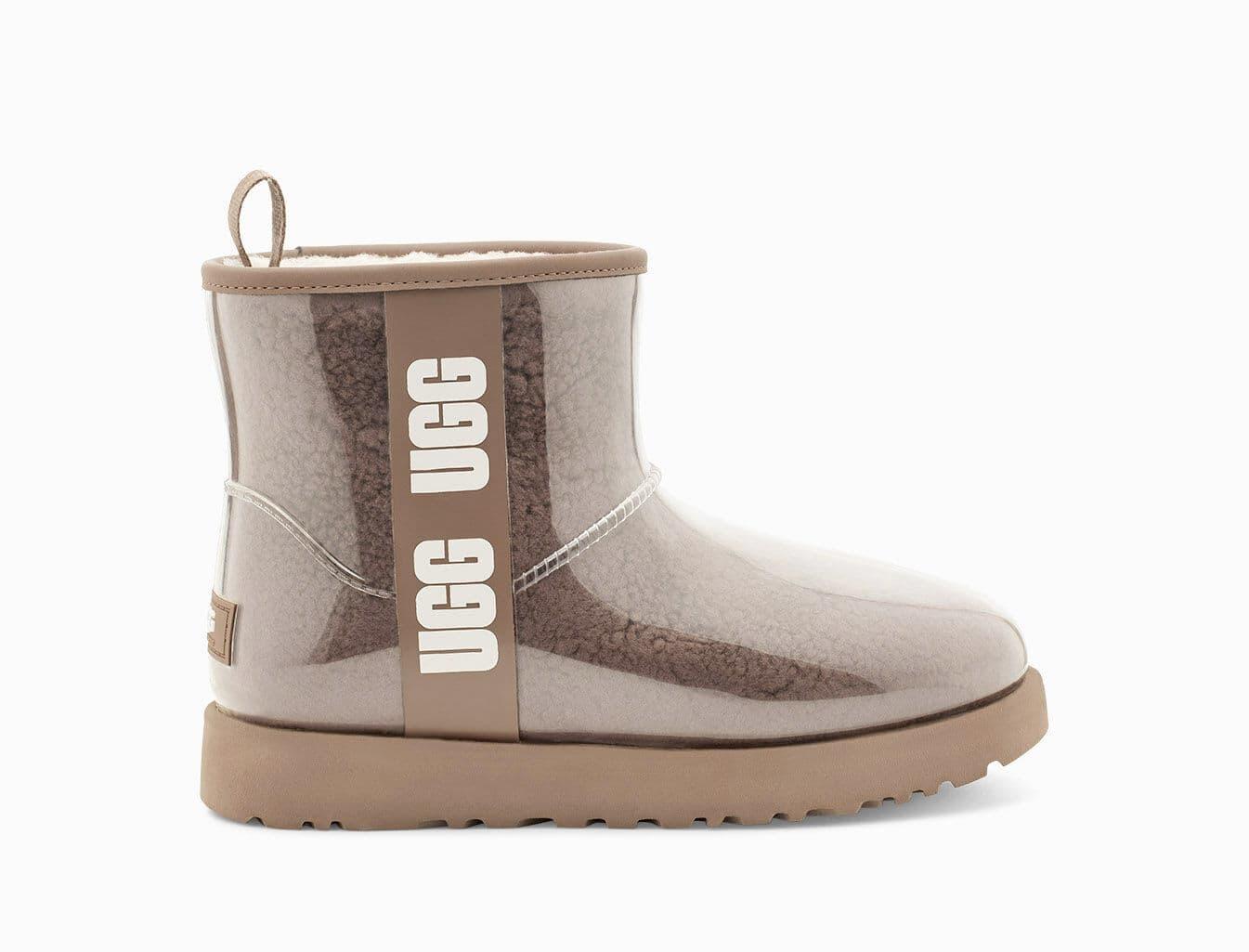 UGG Wool Classic Clear Mini in Natural / Chestnut (Brown) - Lyst