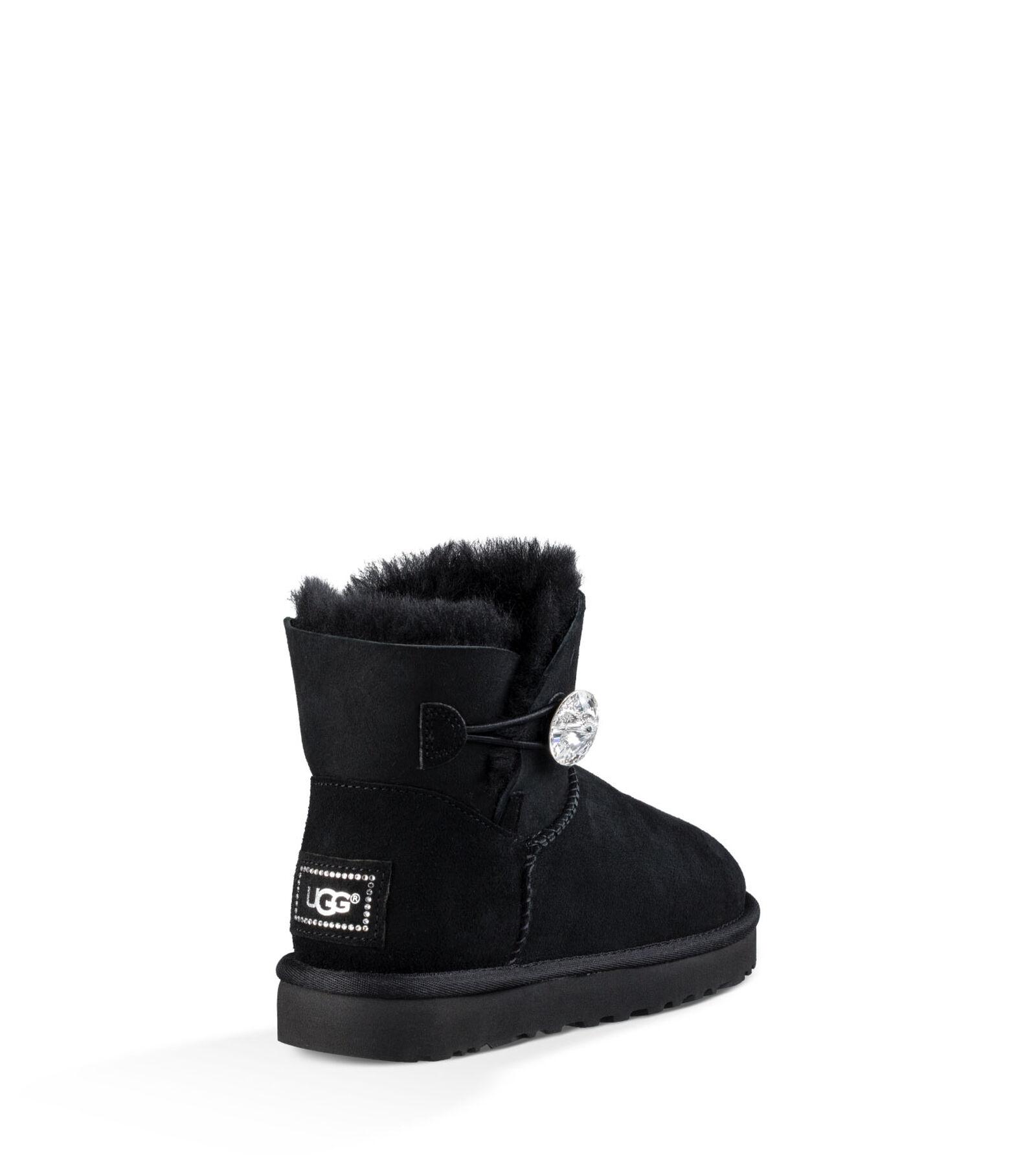 black ugg boots with buttons