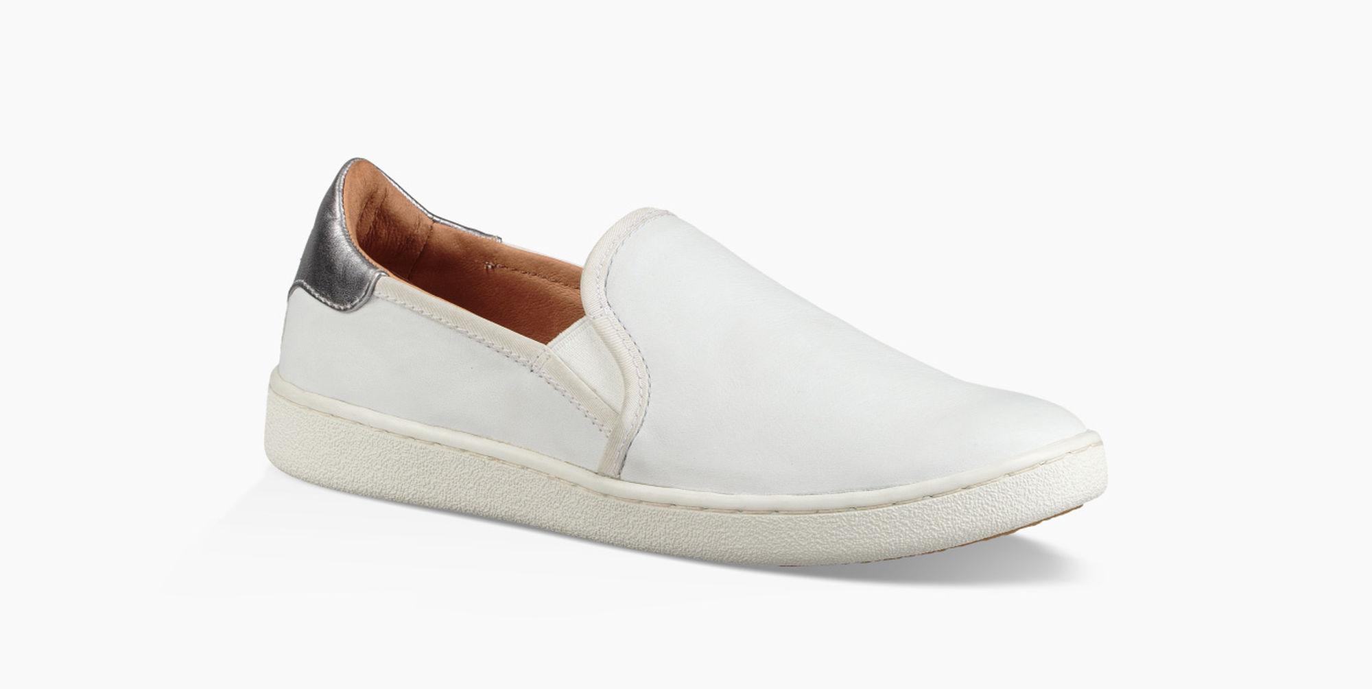white ugg slip ons