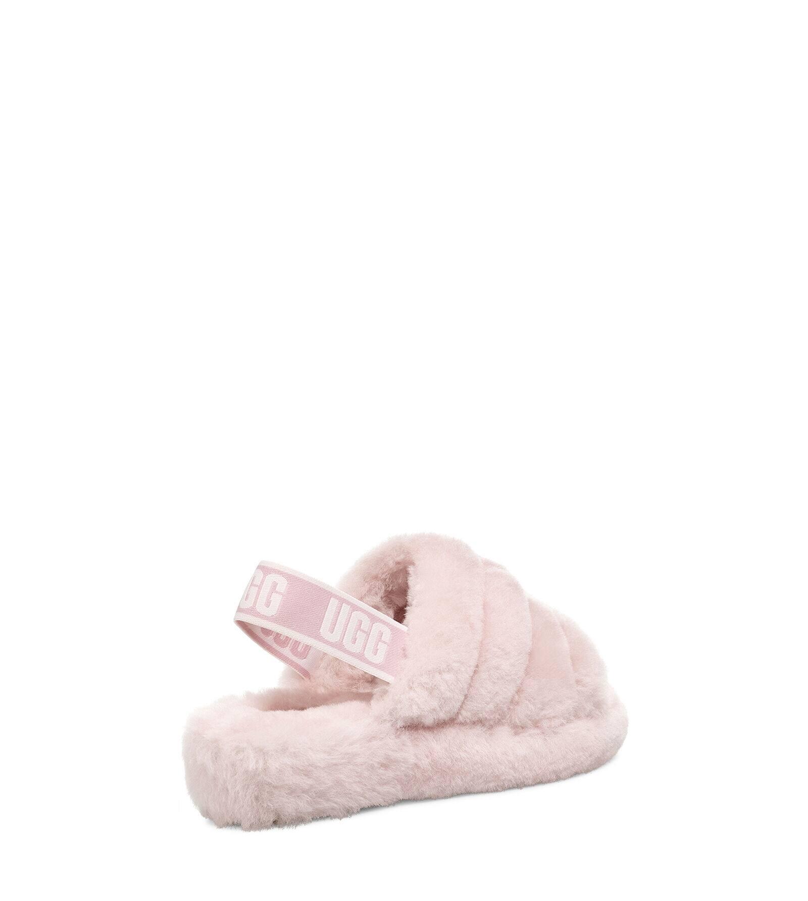 ugg fluff yeah slippers seashell pink