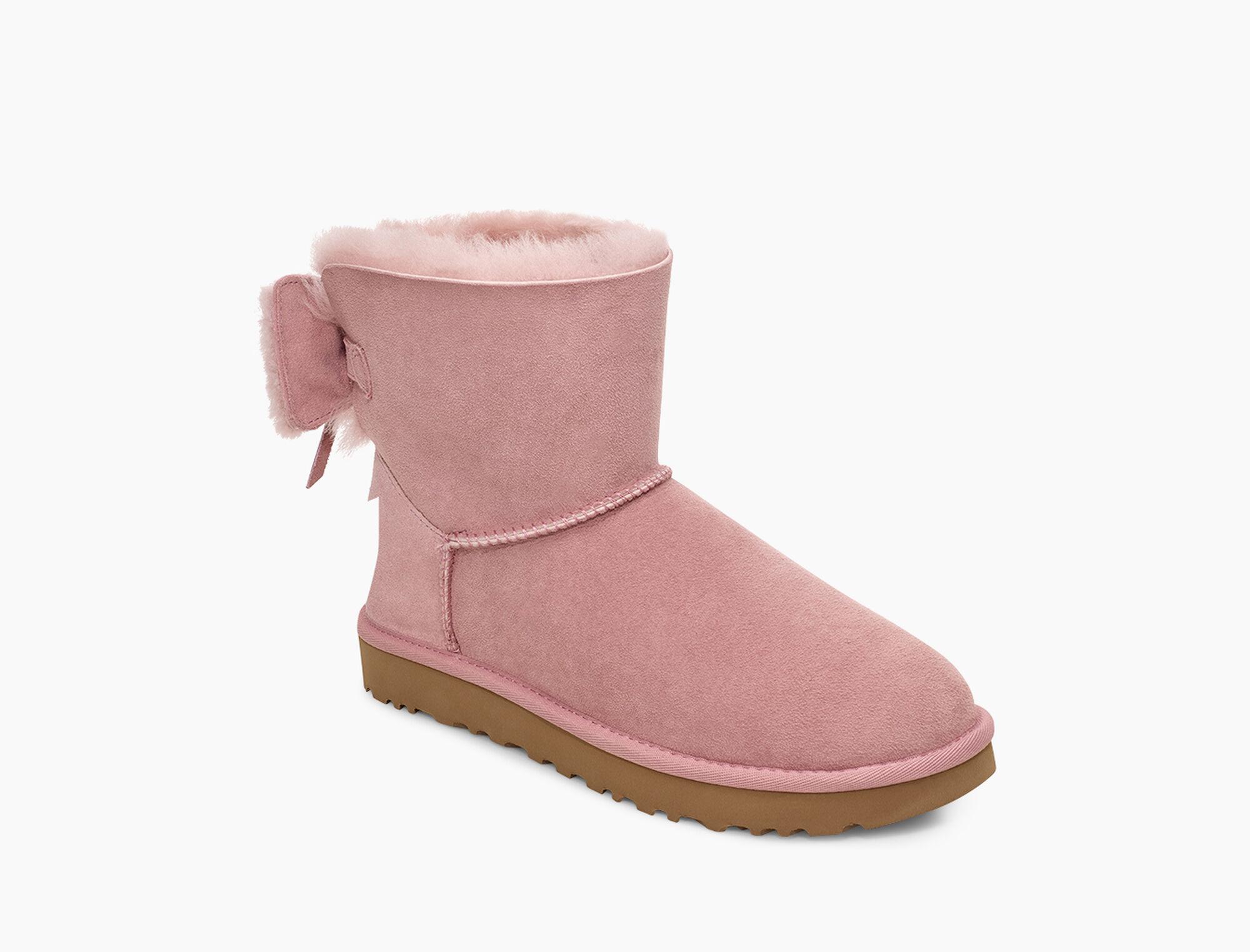 classic double bow mini ugg