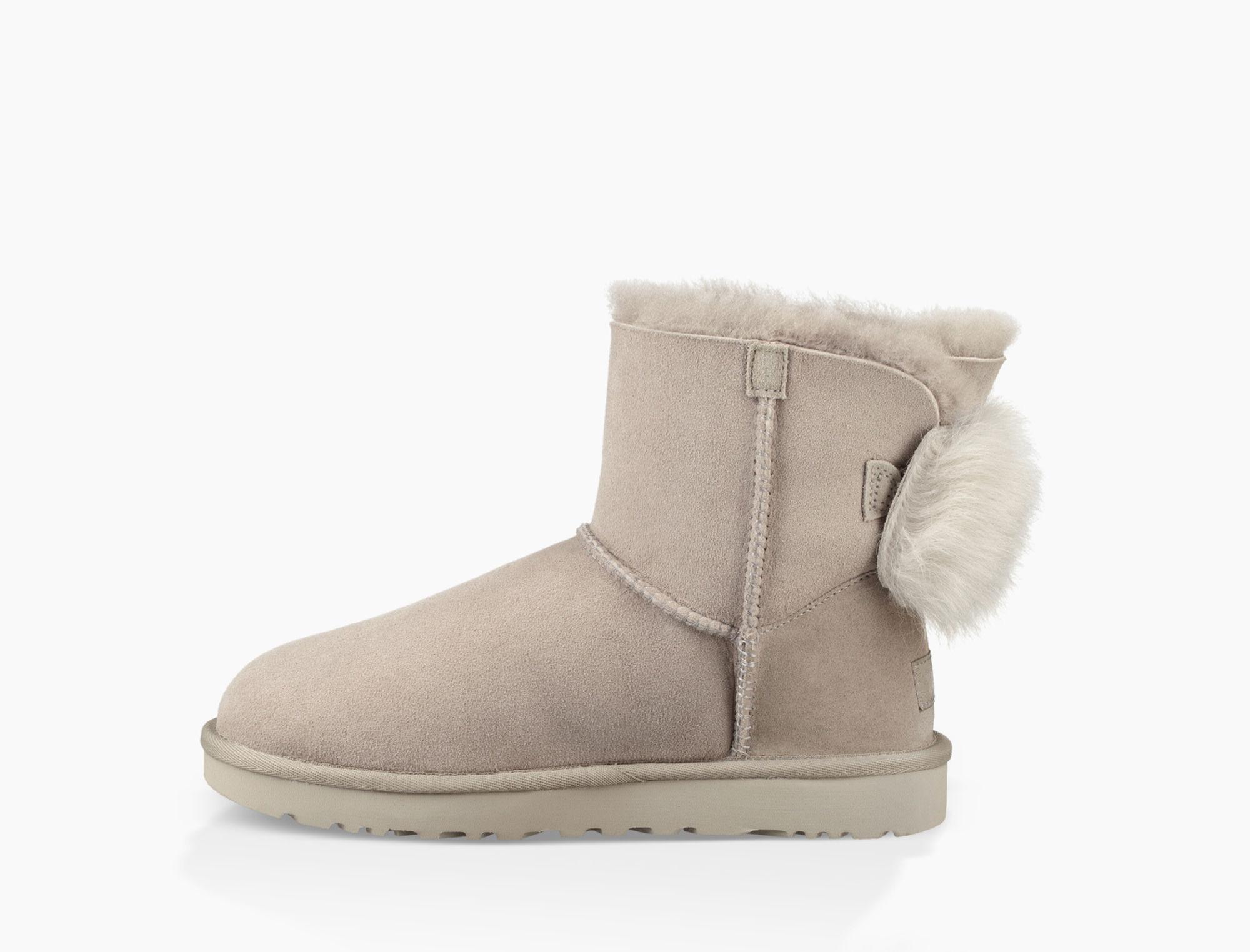 ugg classic mini fluff bow boot