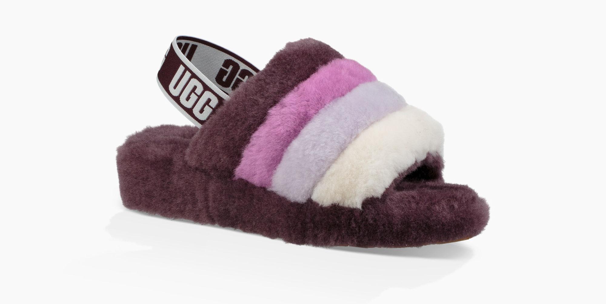 purple uggs slides