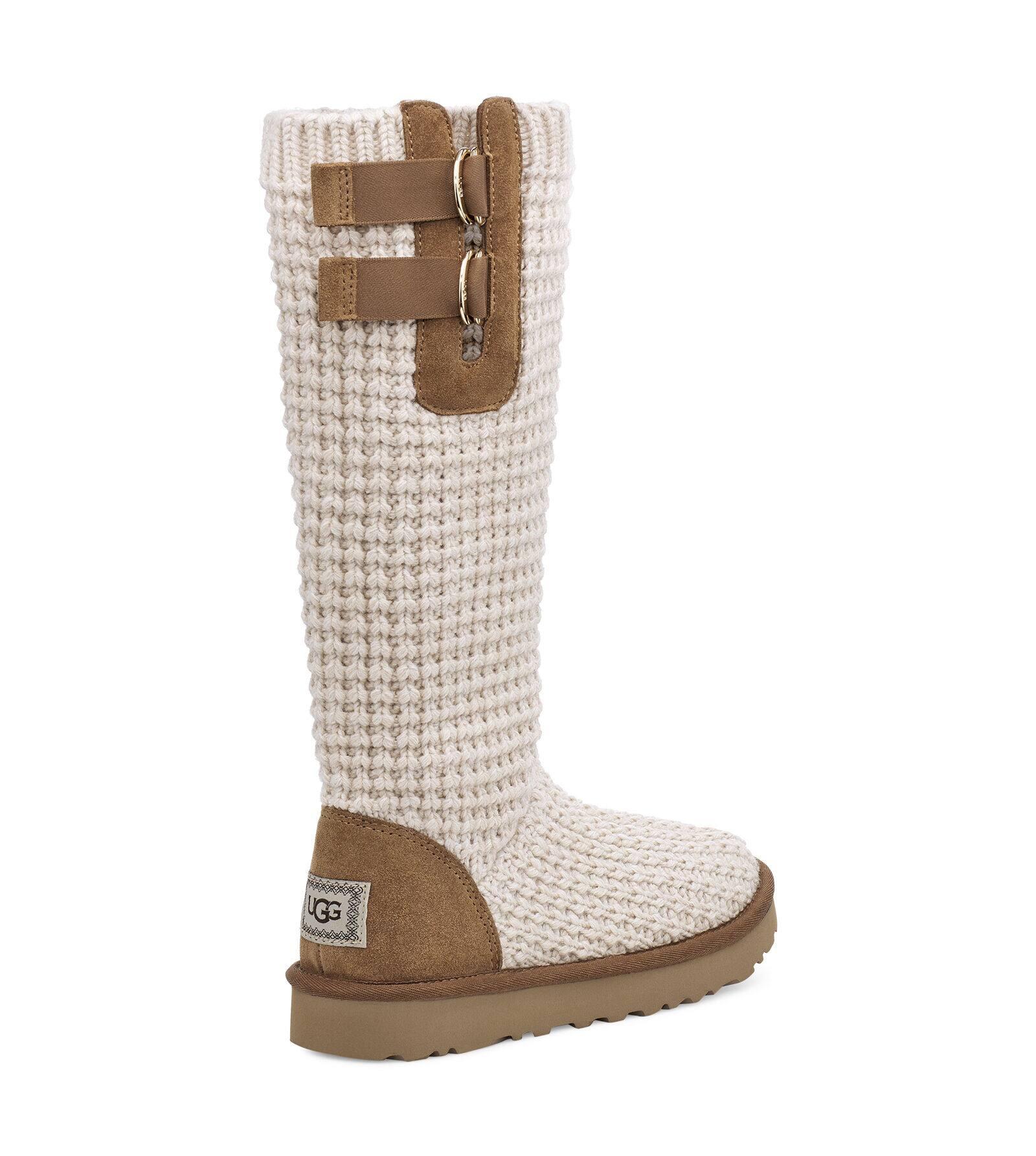 UGG Suede Classic Solene Tall in Chestnut / Oatmeal (Natural) | Lyst