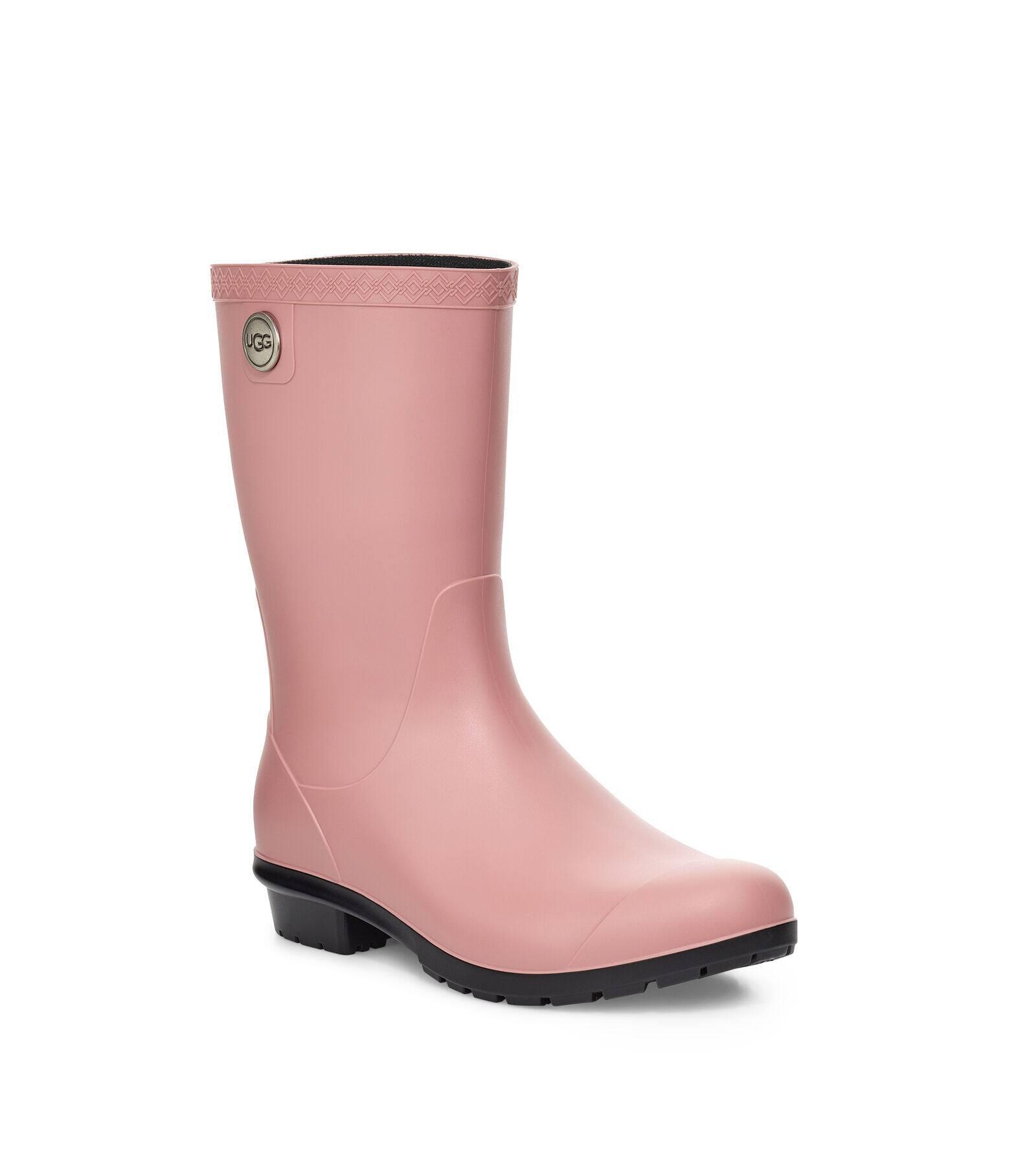 pink ugg rain boots