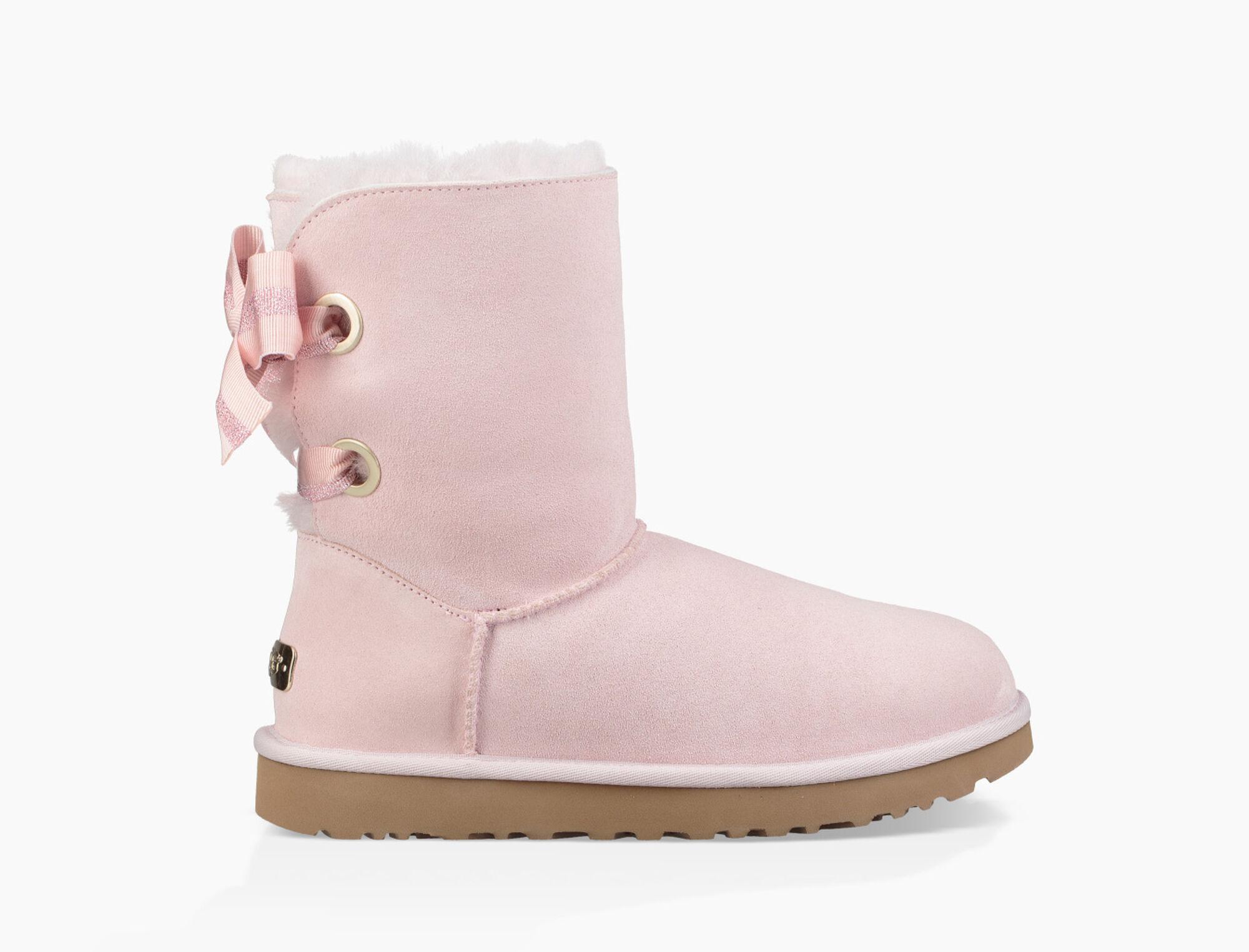 ugg bailey bow seashell pink
