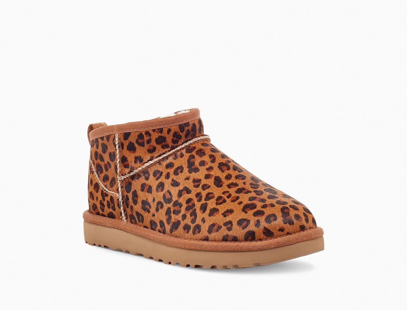 UGG Classic Ultra Mini Leopard in Natural Lyst