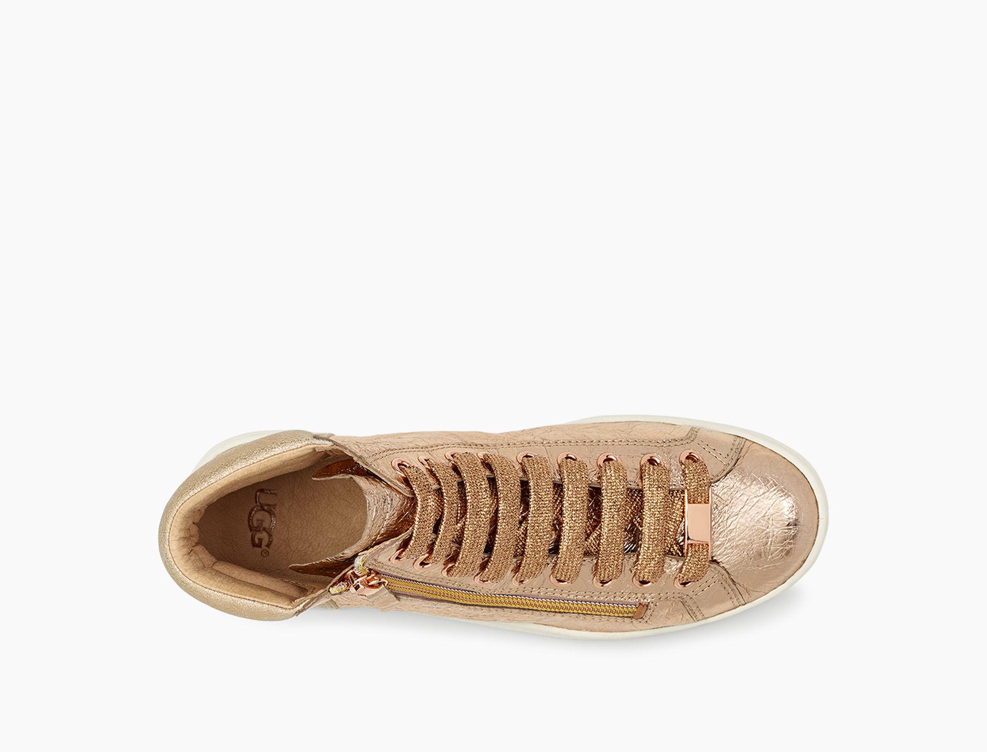 ugg olive metallic sneaker