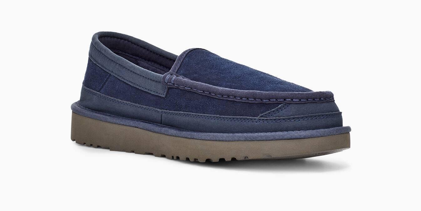 ugg dex moc toe water resistant leather slipper
