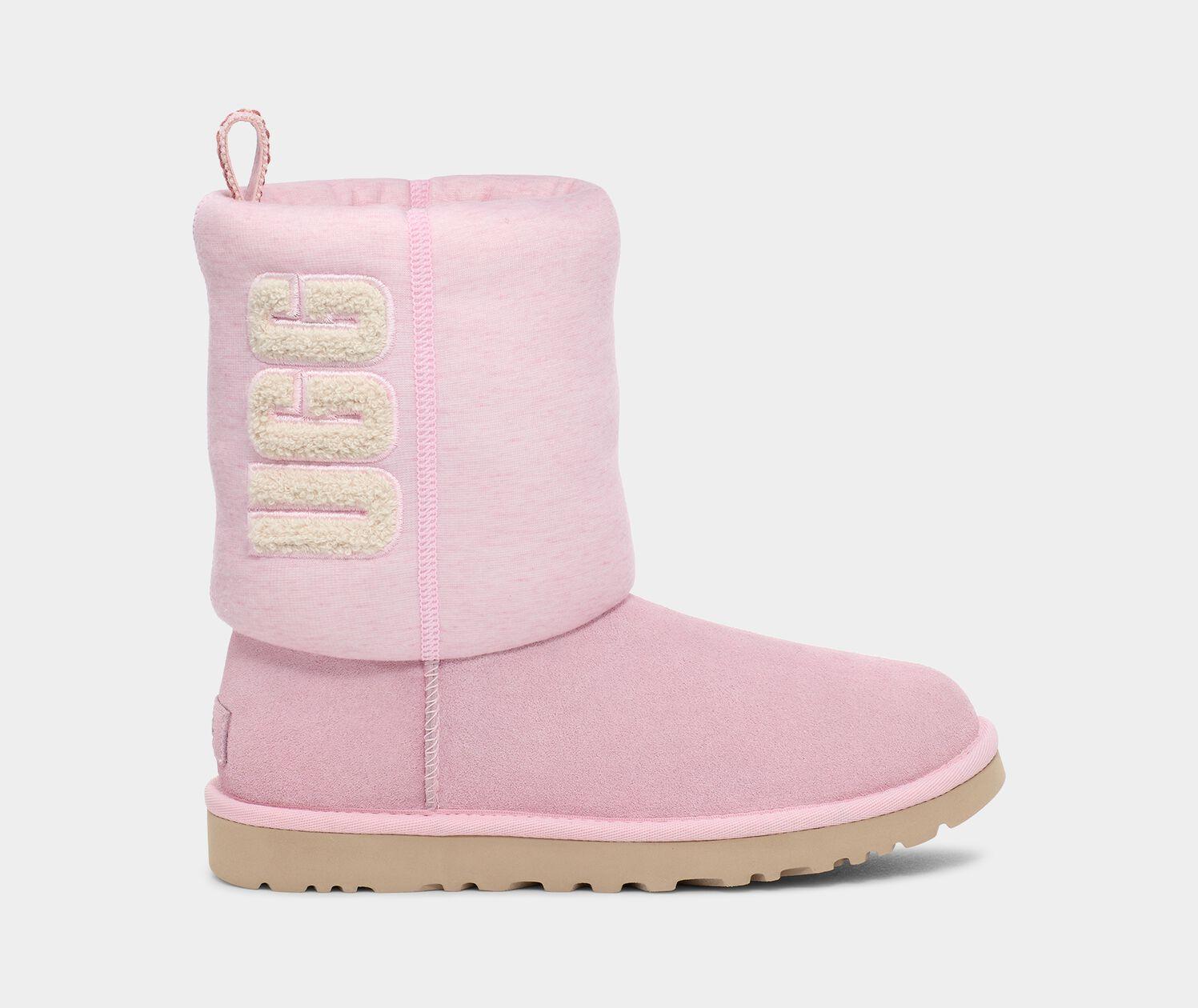 UGG Classic Short Fur Jersey Cozy in Pink Lyst