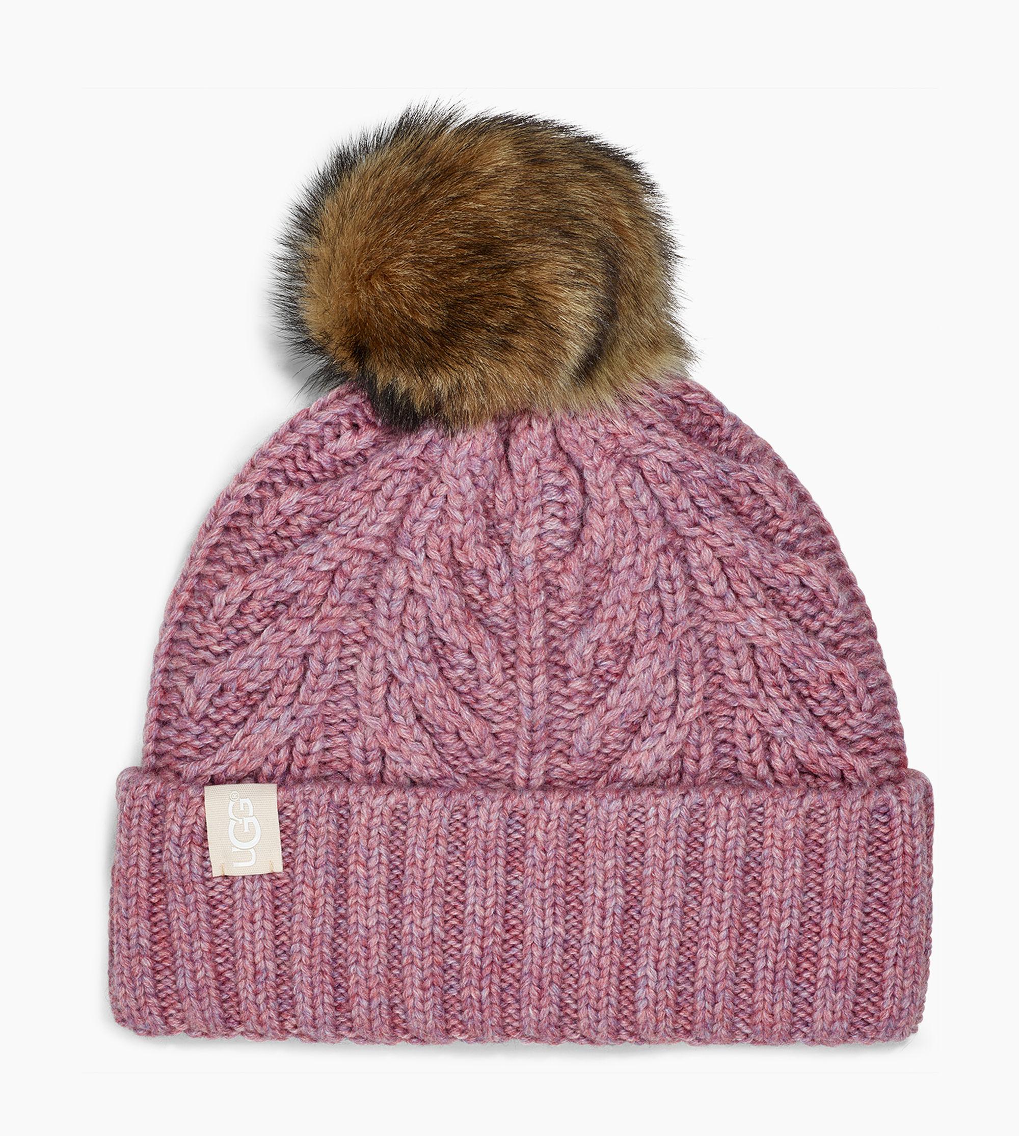 ugg cable pom beanie