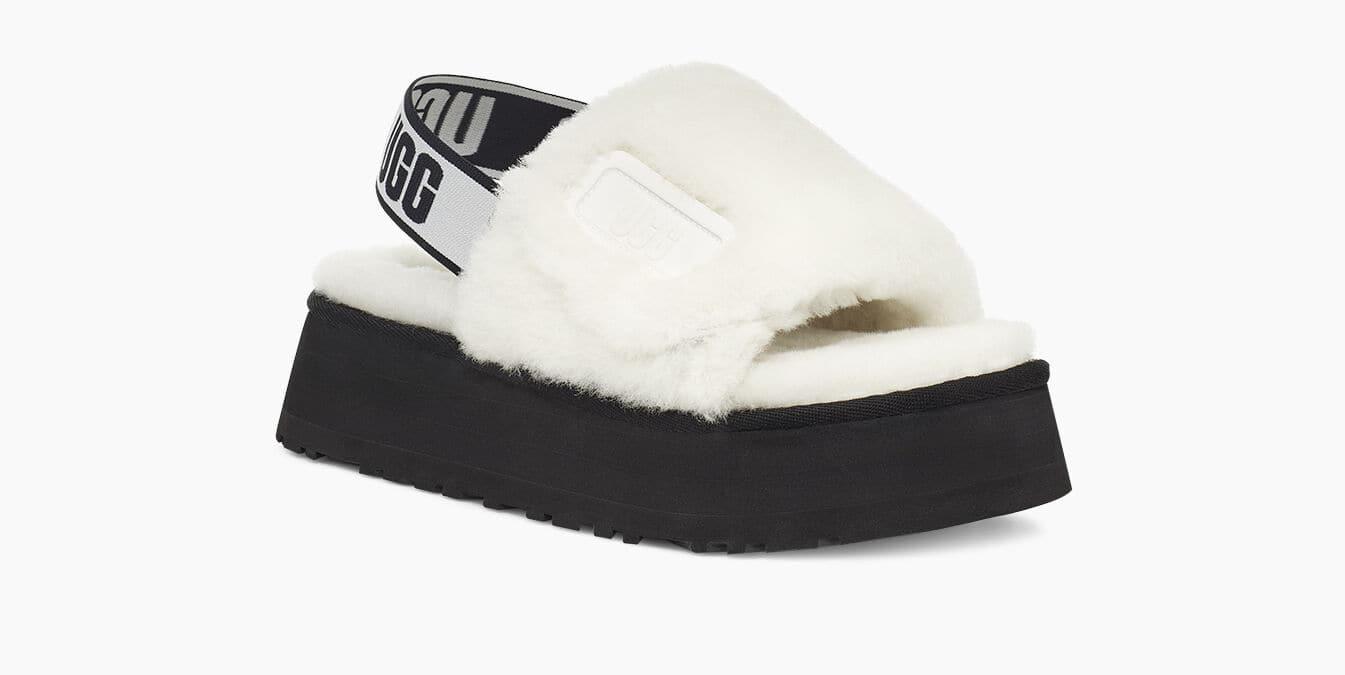 ugg disco slide white