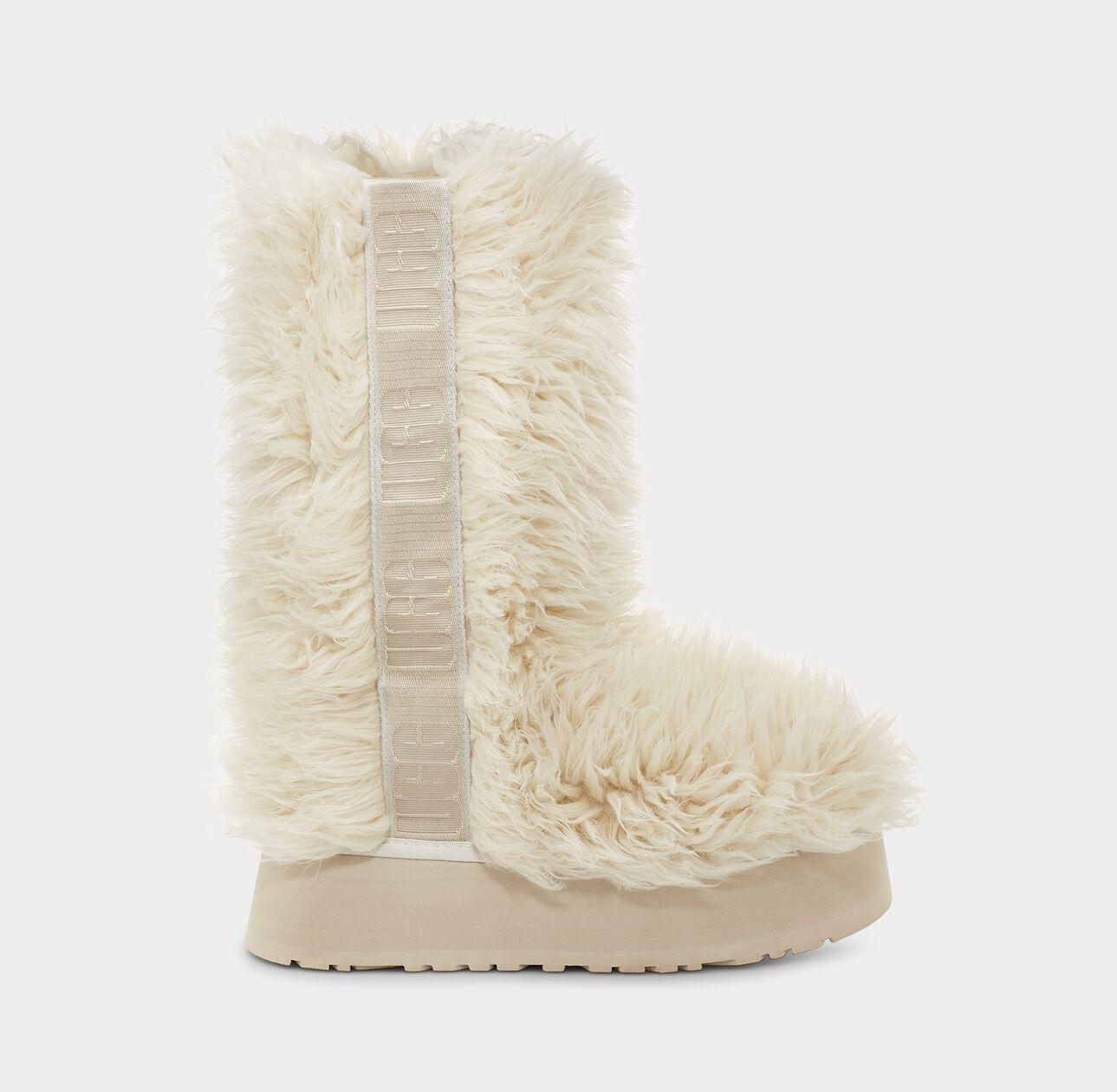 UGG Fluff Momma Sugar Boot in Natural | Lyst