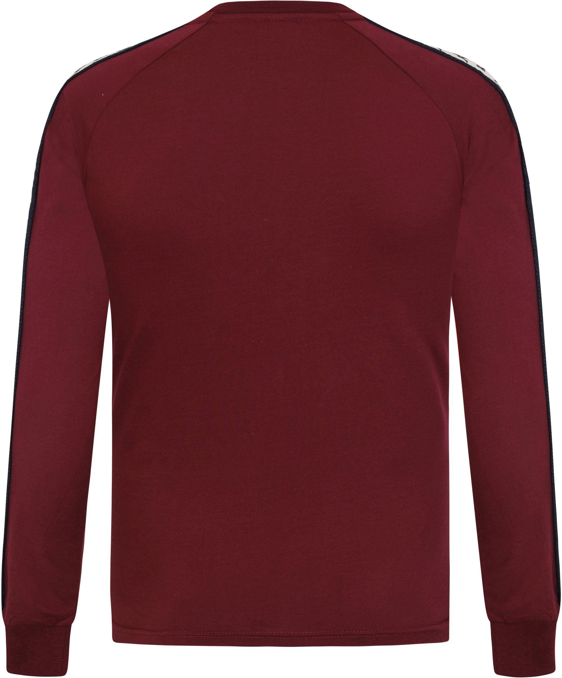 Rockport Men/'s Frost Striped Long Sleeve Shirt Dark Red