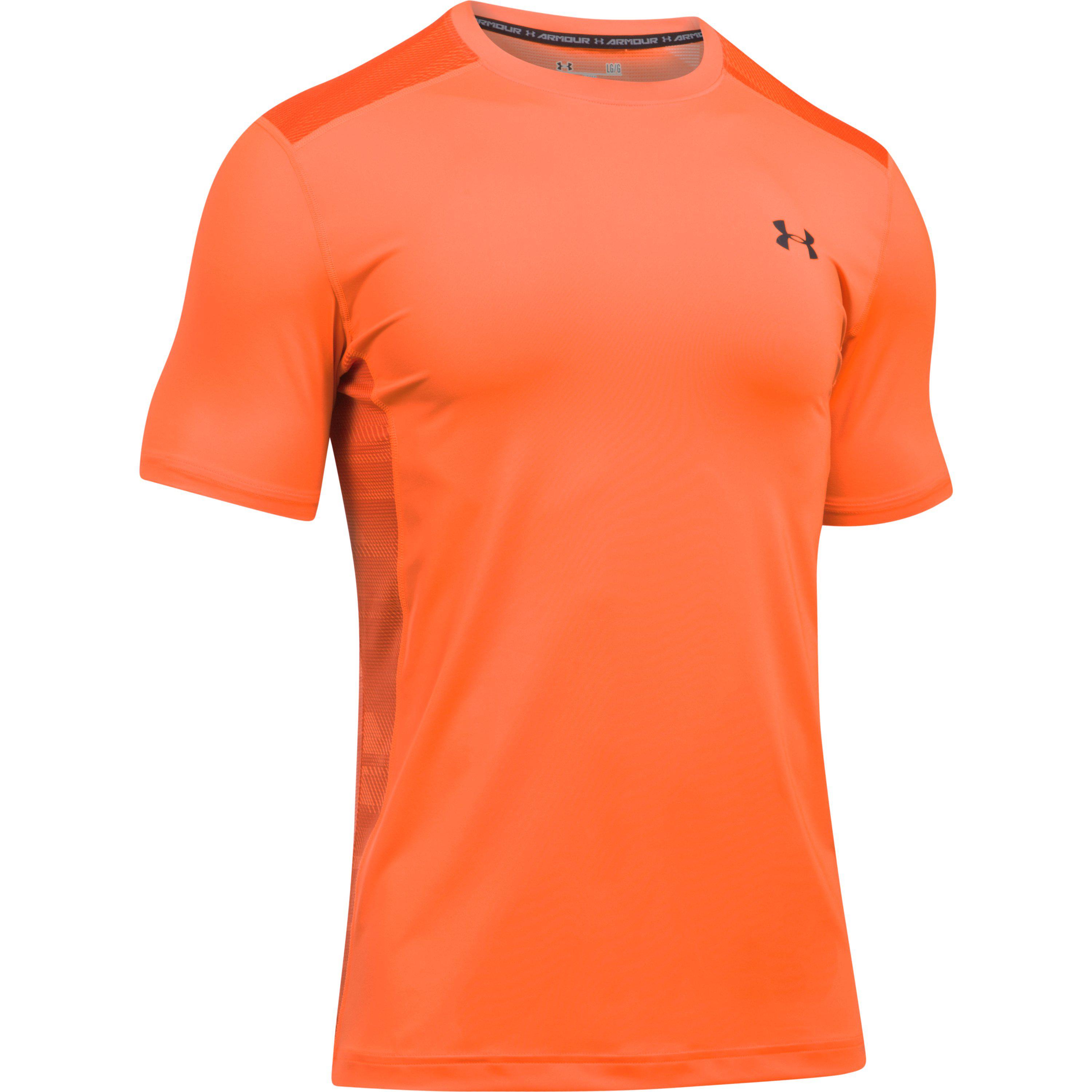Under Armour Men's Ua Raid Short Sleeve T-shirt in Orange for Men - Lyst