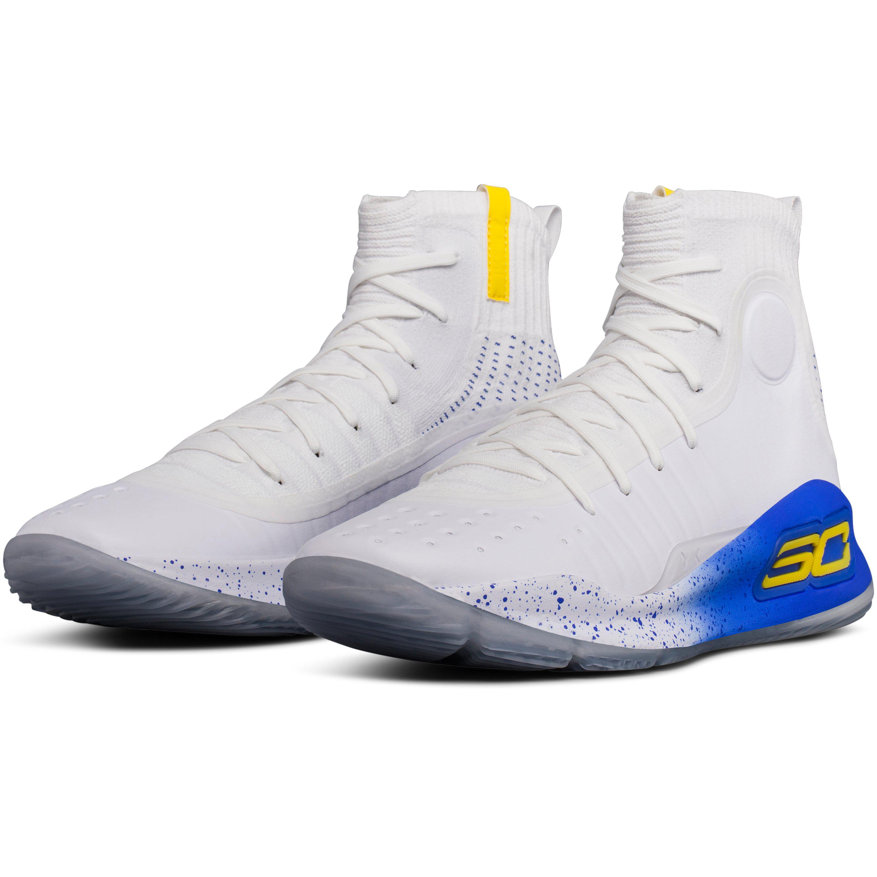 curry 4 basketball shoes white