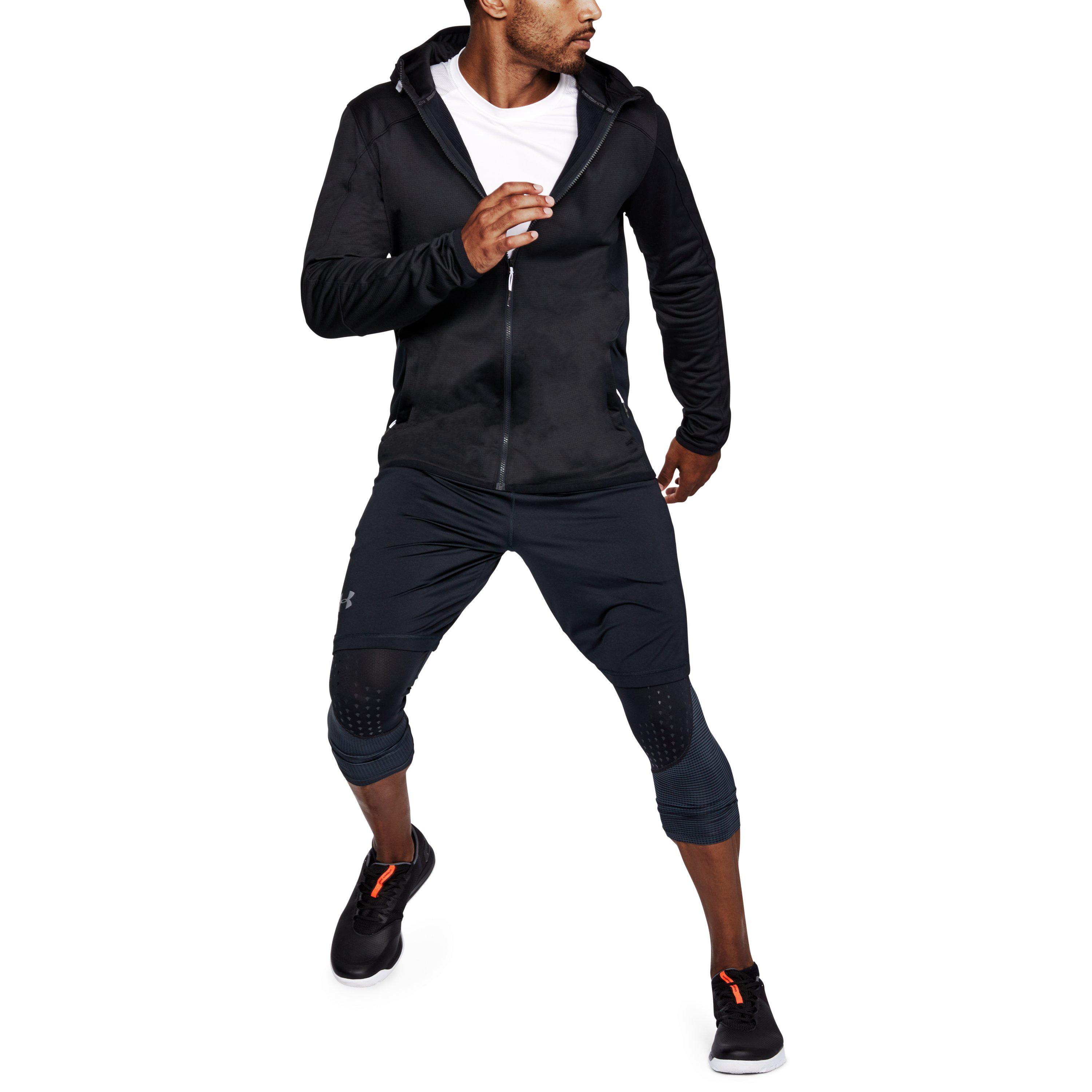 Under armour mens coldgear reactor fleece sales full zip hoodie