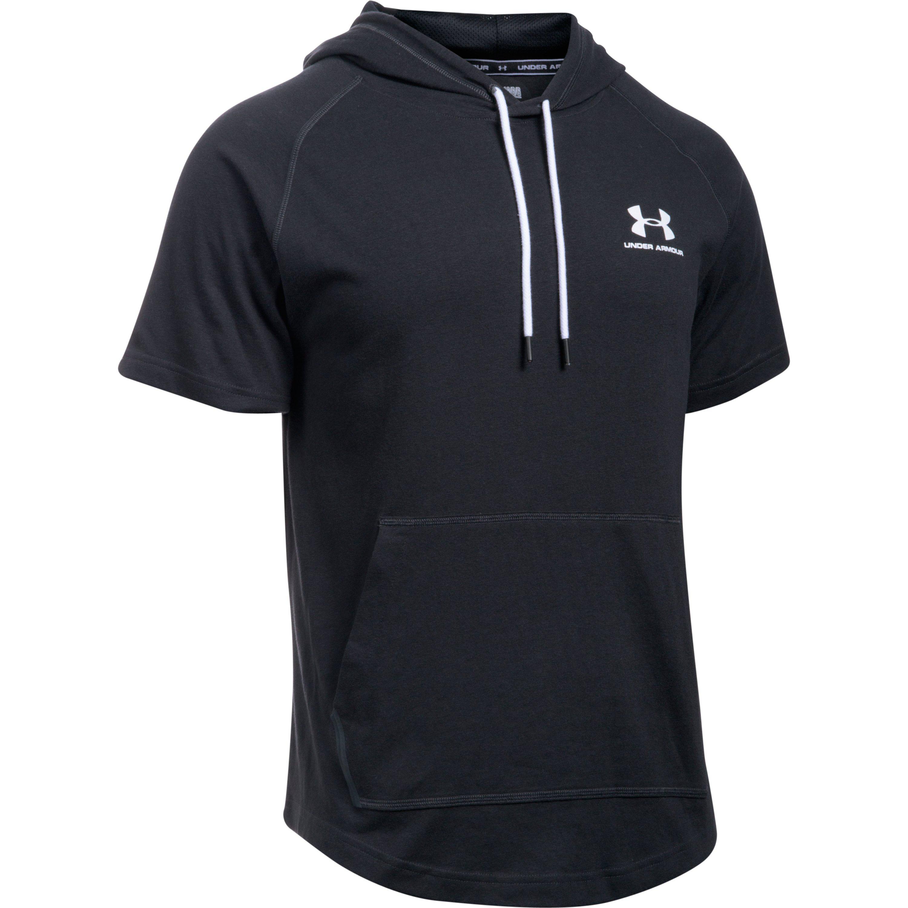 men's ua sportstyle short sleeve hoodie