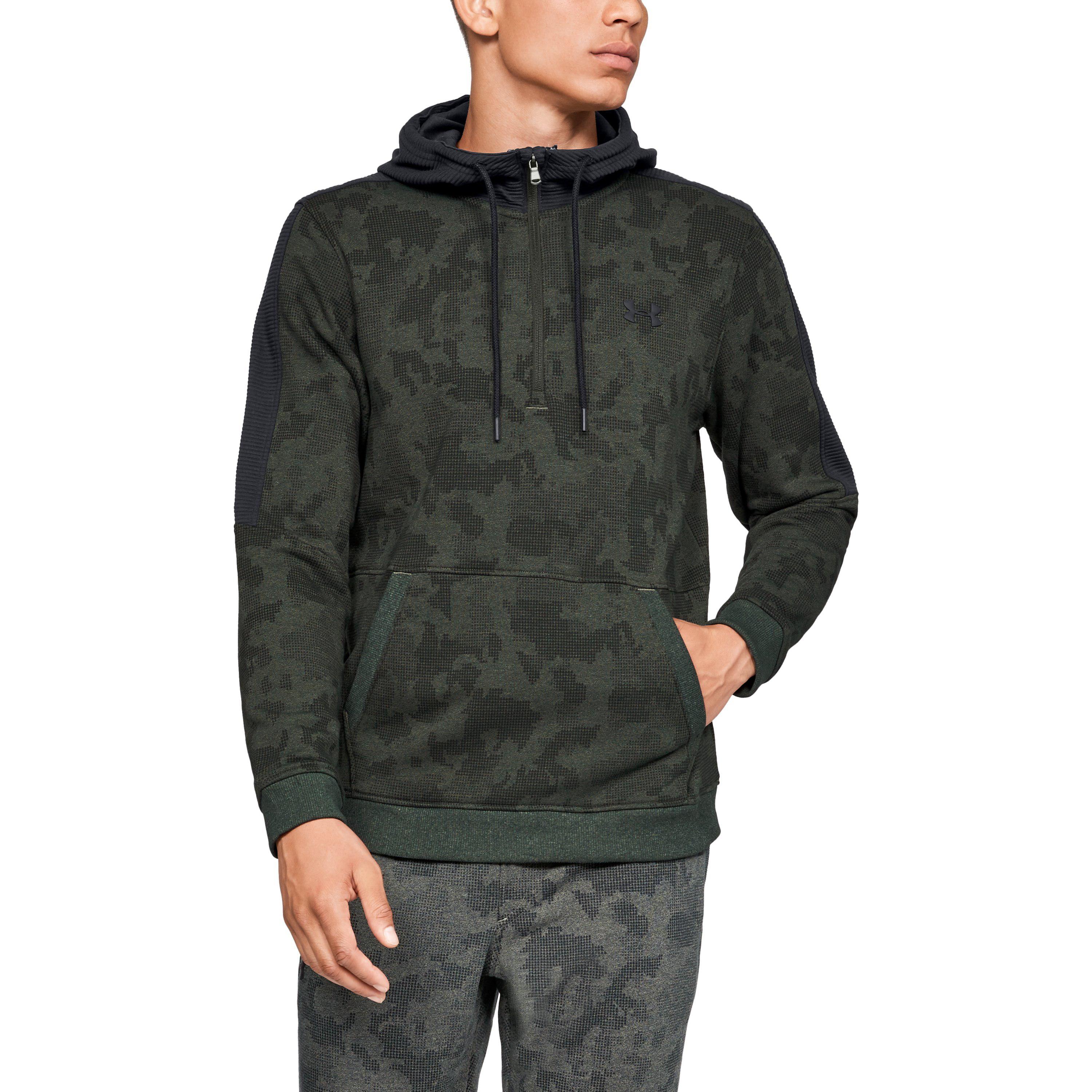 Lyst - Under Armour Men's Ua Microthread Fleece Camo 1â2 Zip in Green for Men