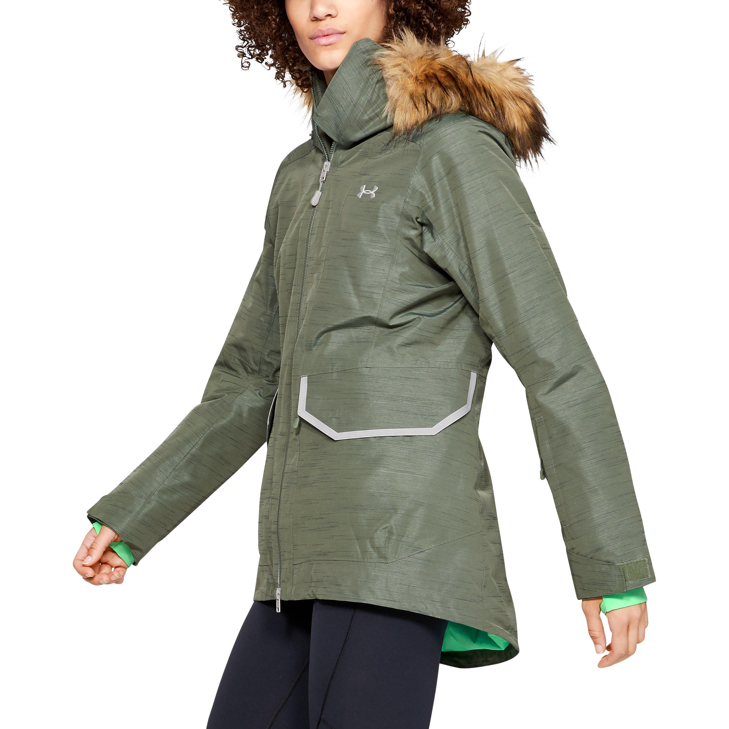 under armour jackets green women
