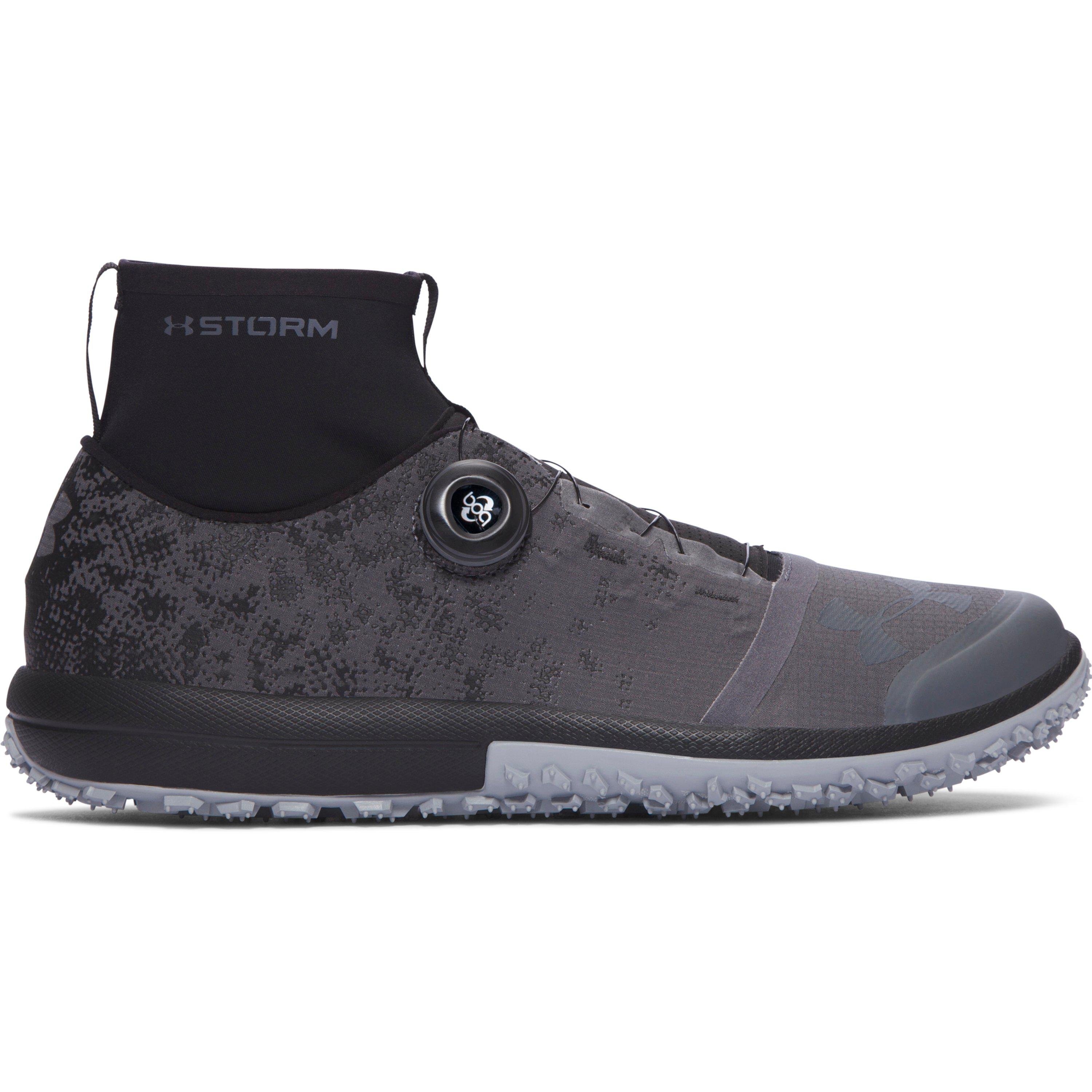 Under Armour Ua Tire Ascent Mid Running Shoes Black for Men | Lyst
