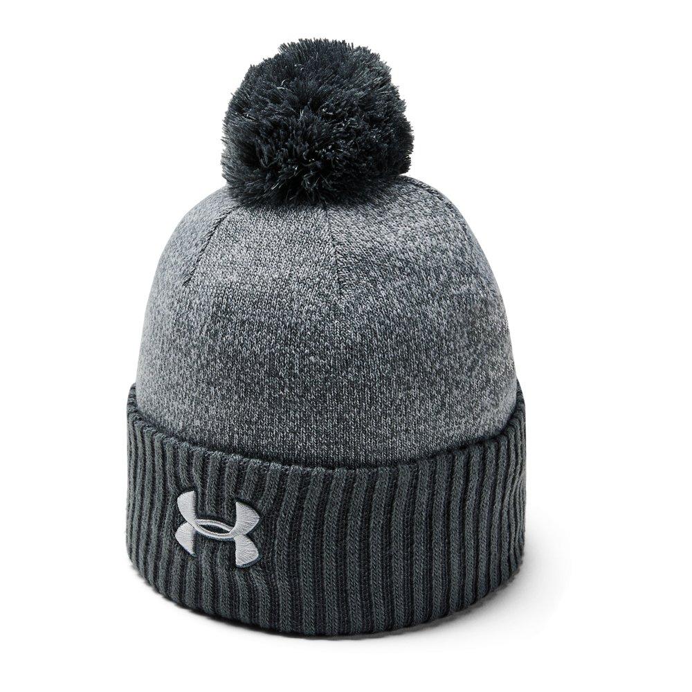 under armour logo pom beanie hat