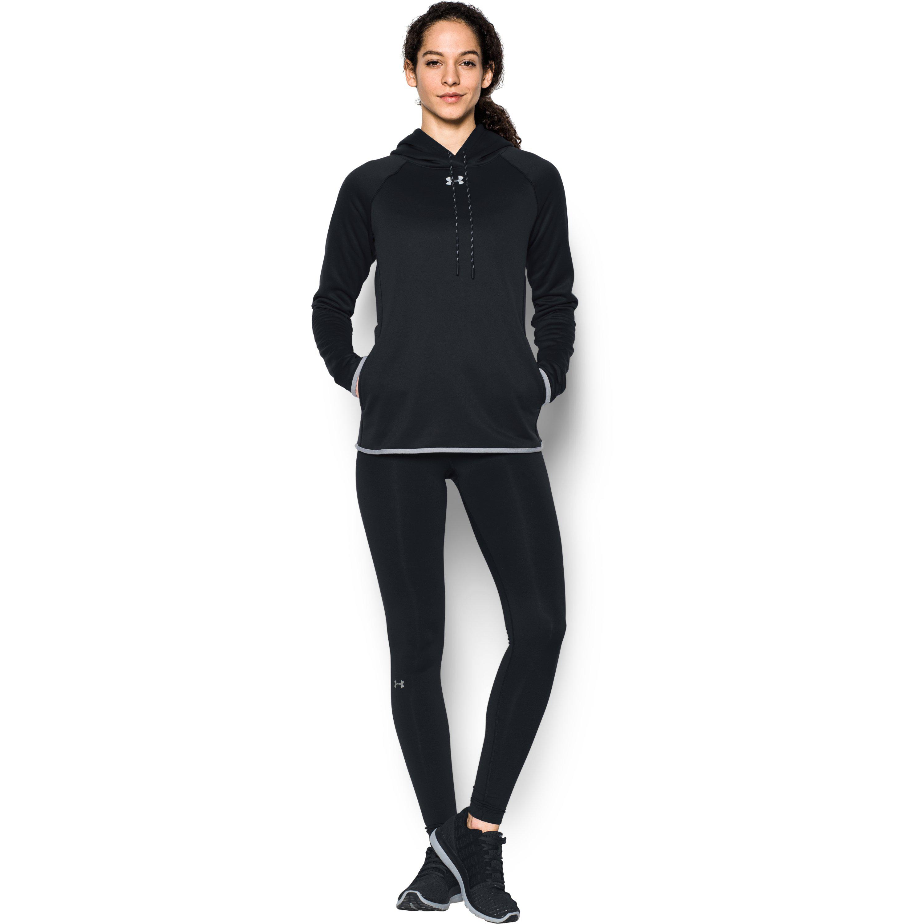 ua women's double threat armour fleece hoody