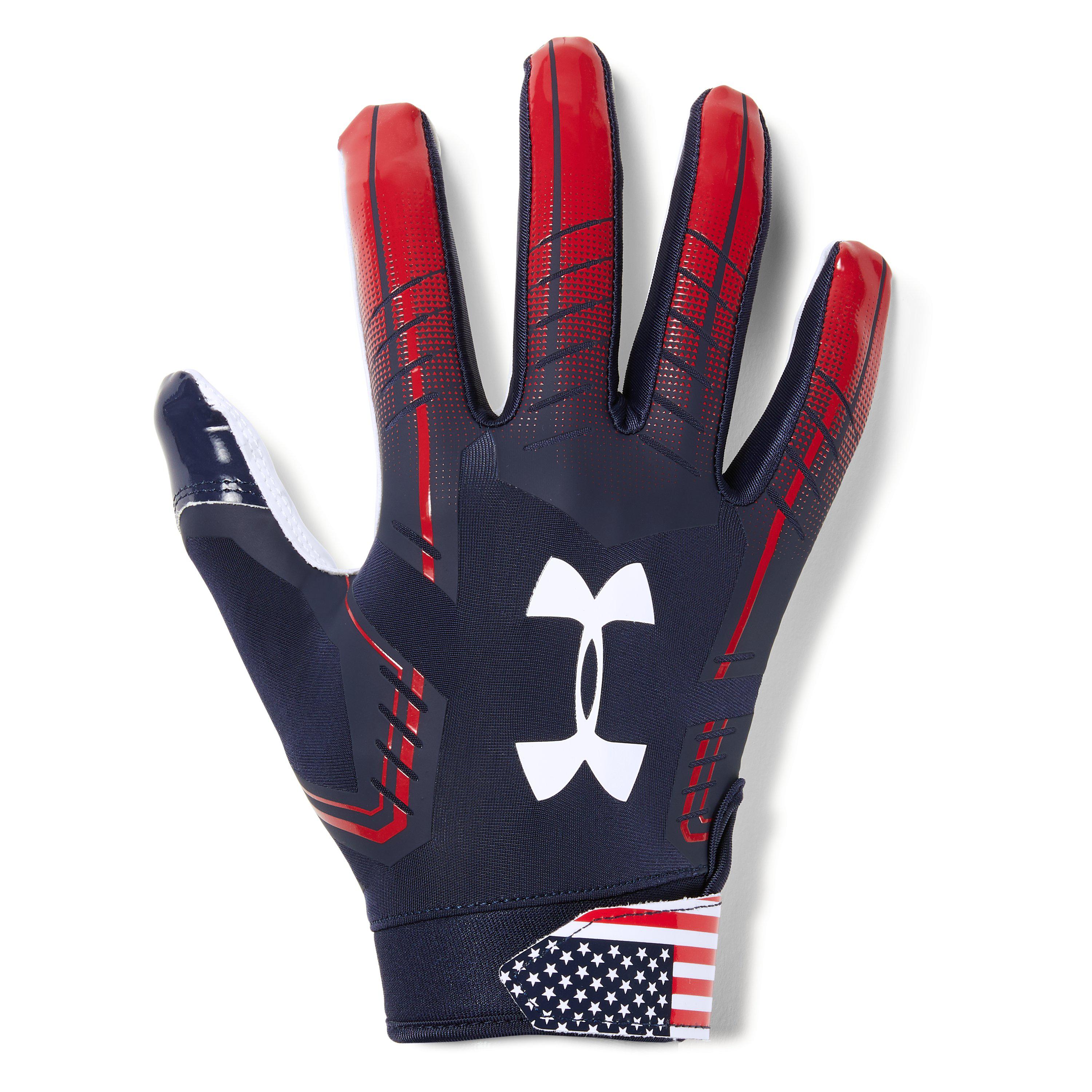 under armour camo football gloves